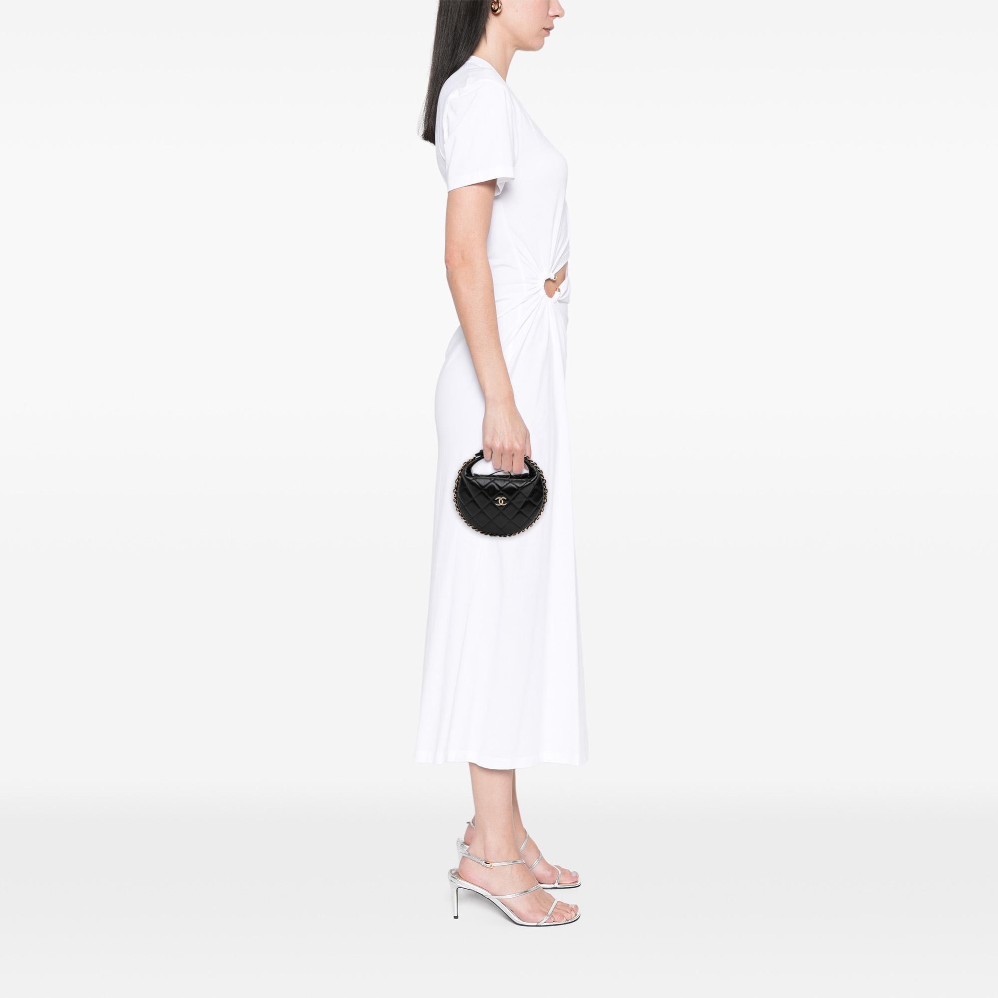 Chanel Mini Quilted Lambskin Chain Around Pouch