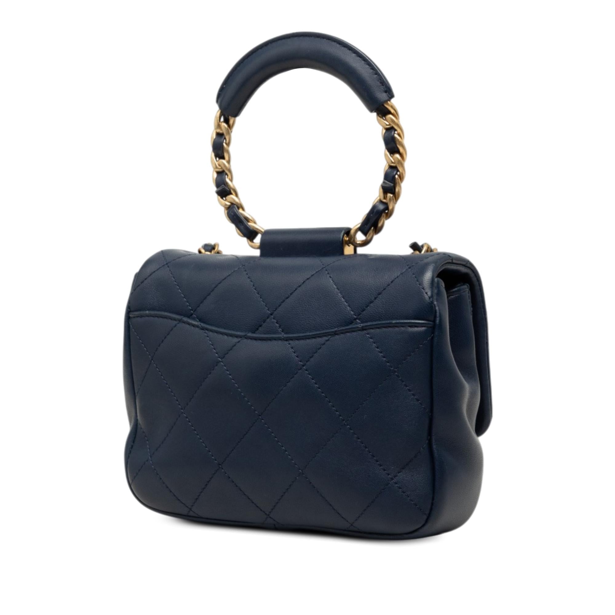 Chanel Mini Quilted Lambskin In The Loop Flap