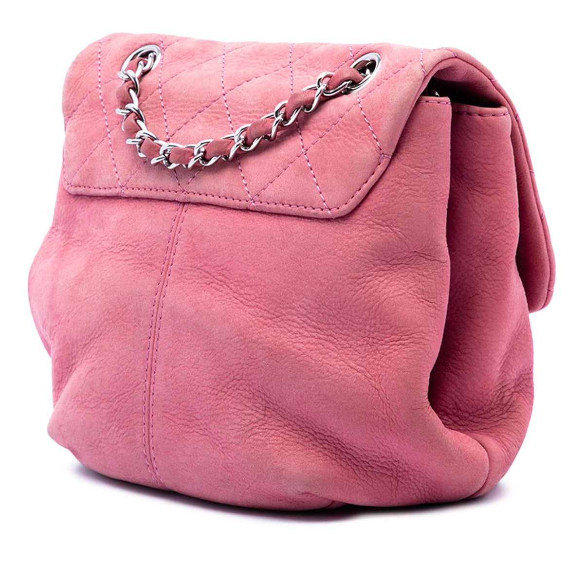 Chanel Mini Quilted Nubuck Trianon Messenger Flap