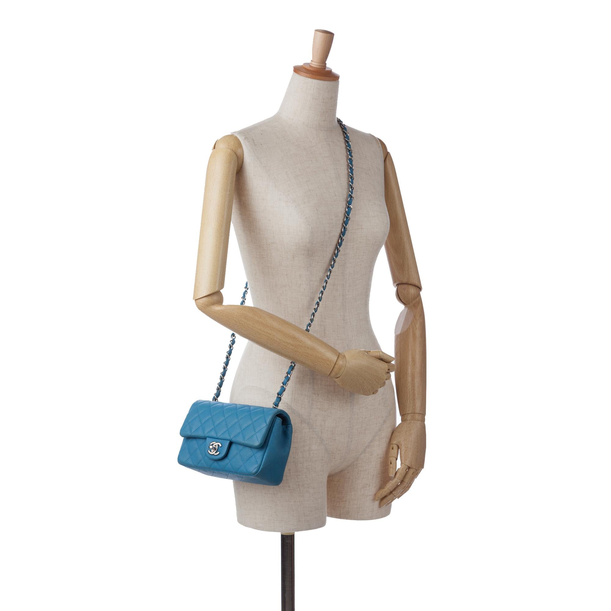 Chanel Mini Rectangular Classic Caviar Single Flap