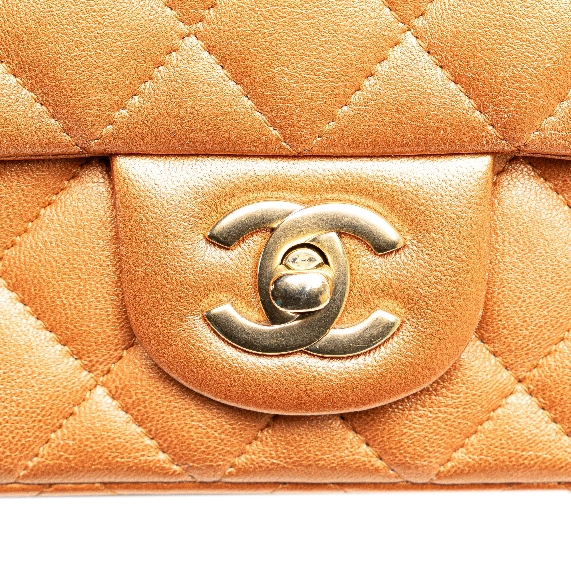 Chanel Mini Rectangular Classic Iridescent Lambskin Single Flap