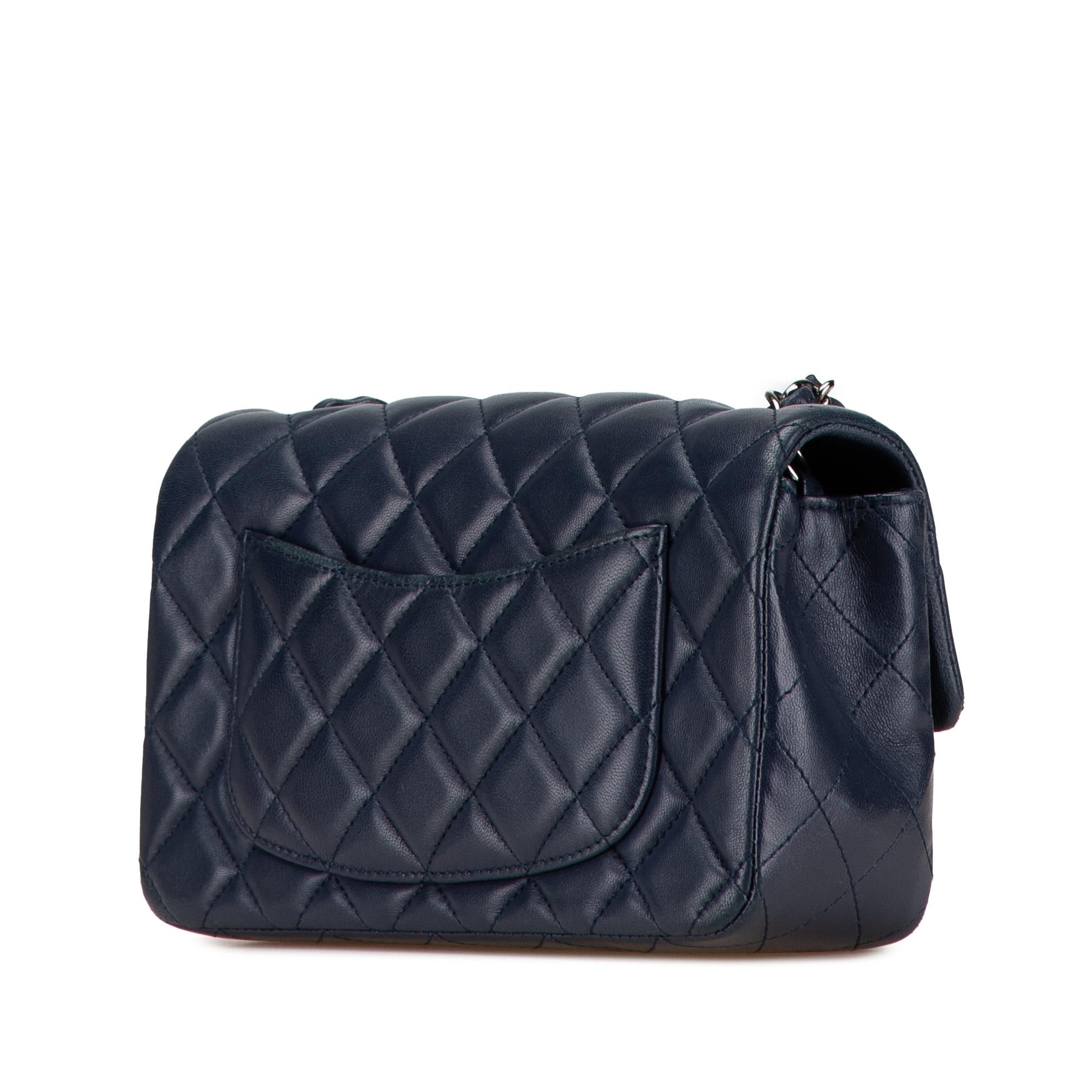 Chanel Mini Rectangular Classic Lambskin Single Flap (SHG-Zxsl77)