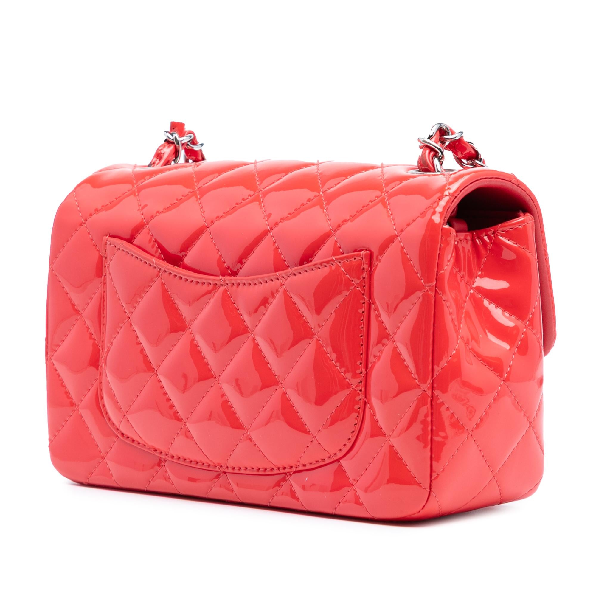 Chanel Mini Rectangular Classic Patent Single Flap