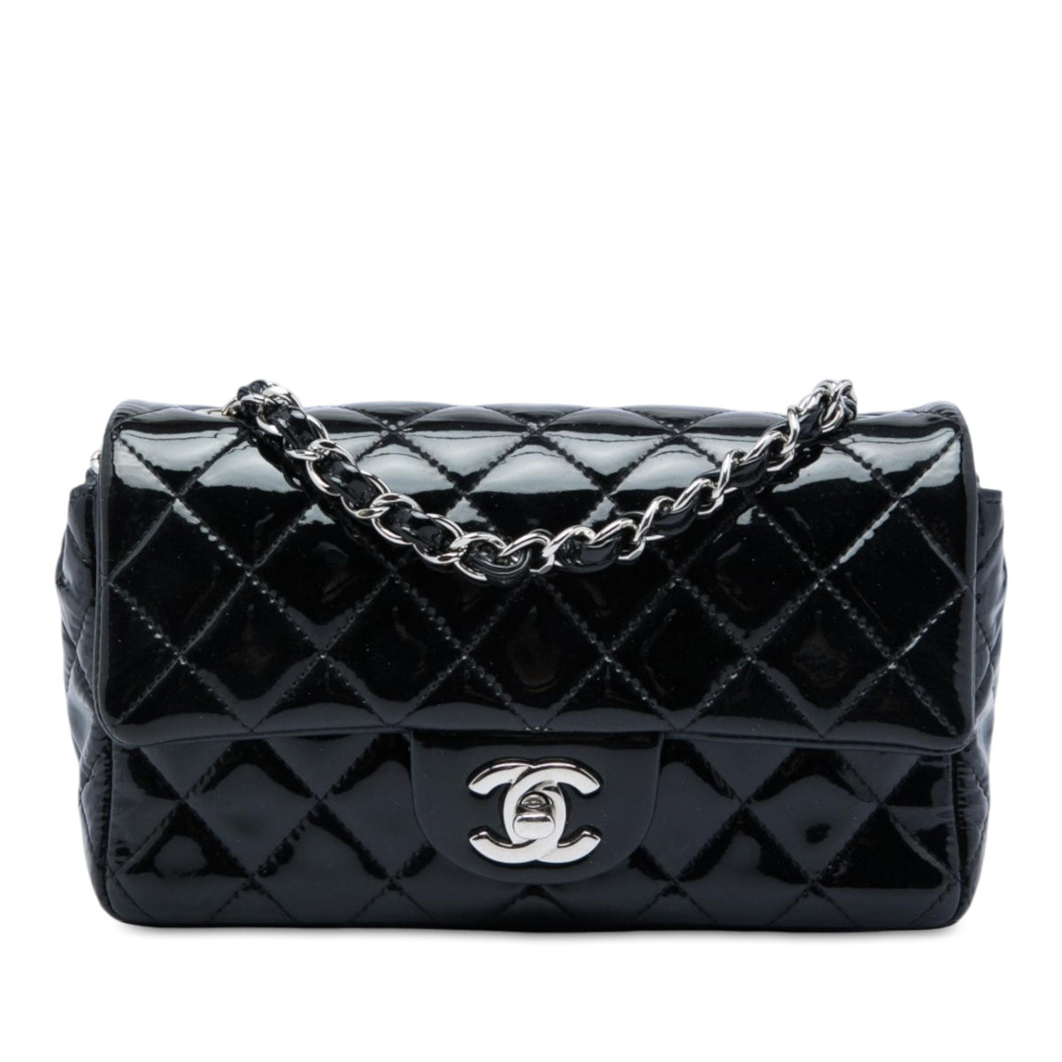 Chanel Mini Rectangular Classic Patent Single Flap
