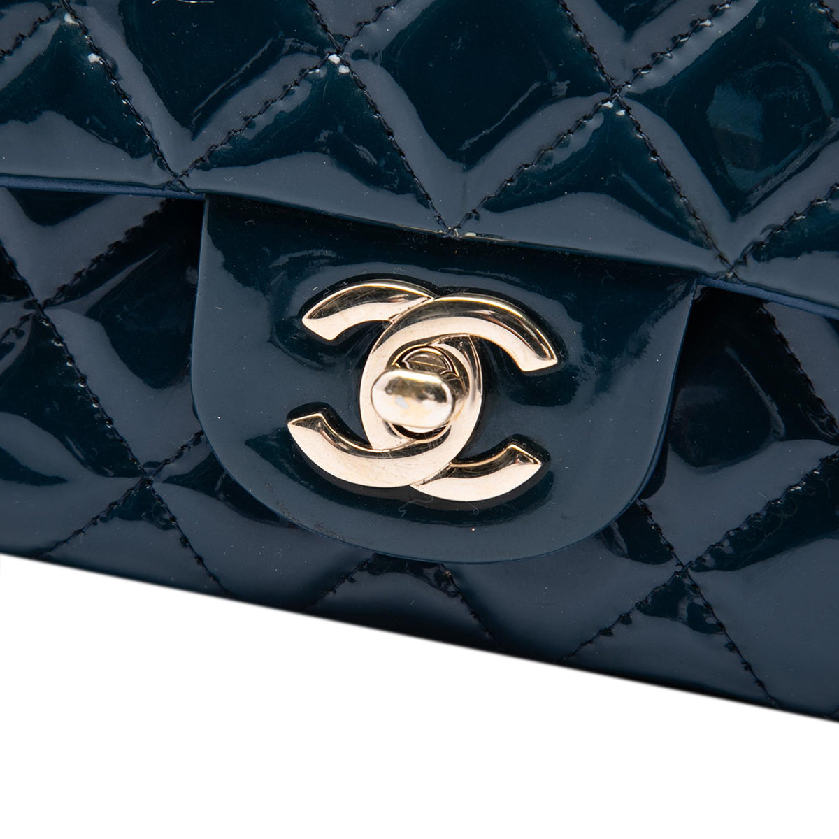 Chanel Mini Rectangular Classic Patent Single Flap