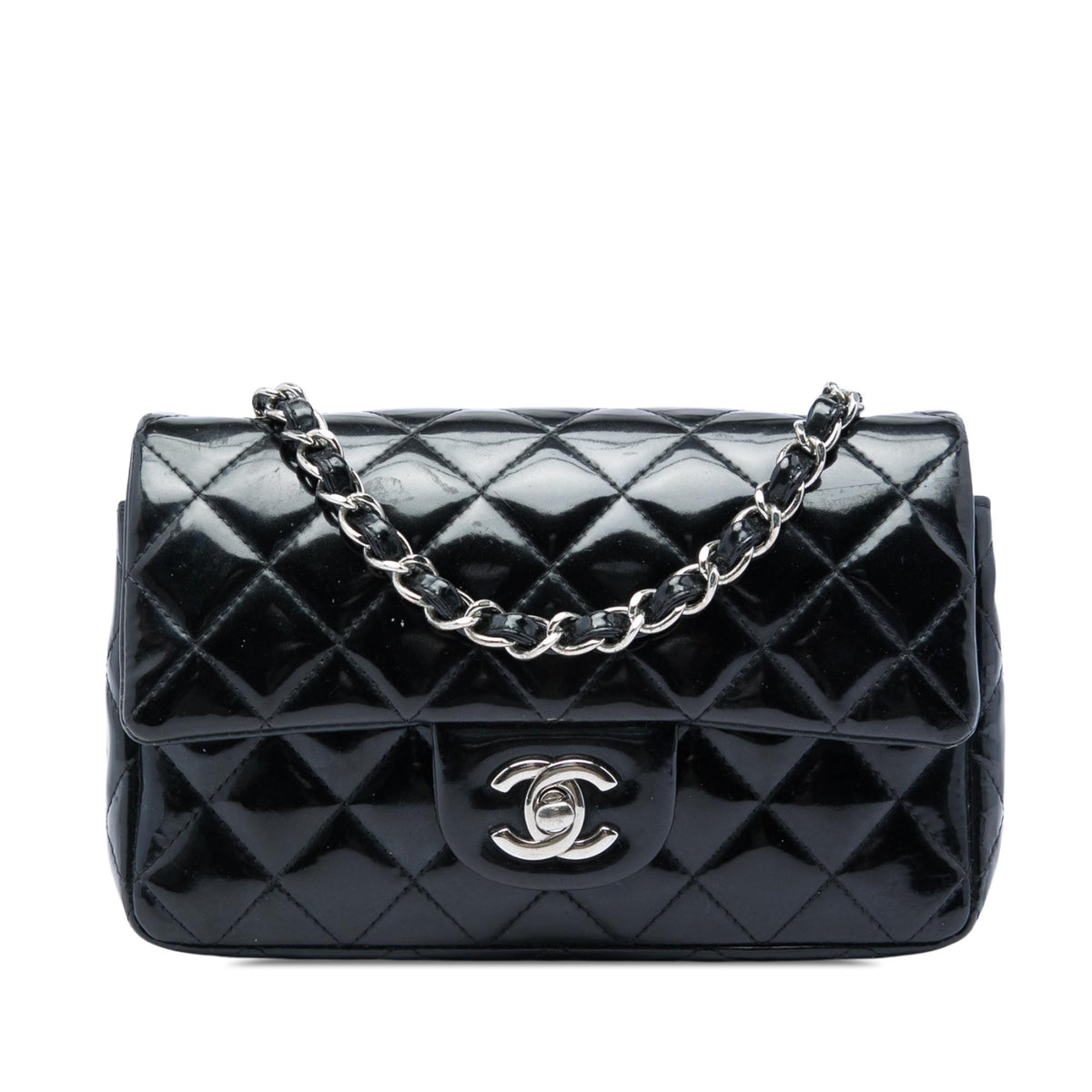 Chanel Mini Rectangular Classic Patent Single Flap