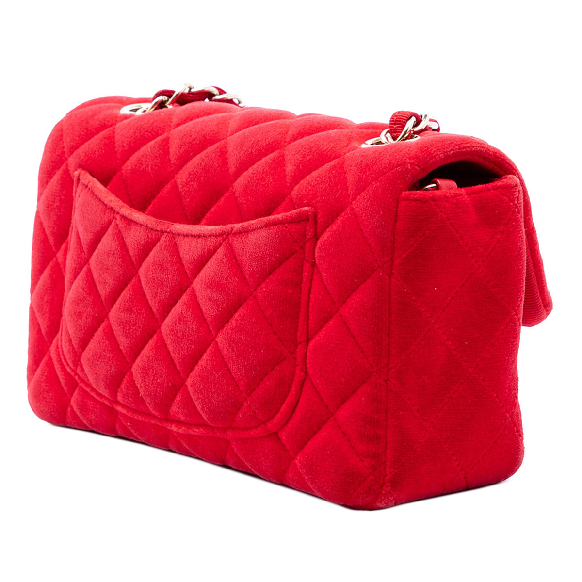 Chanel Mini Rectangular Classic Velvet Single Flap