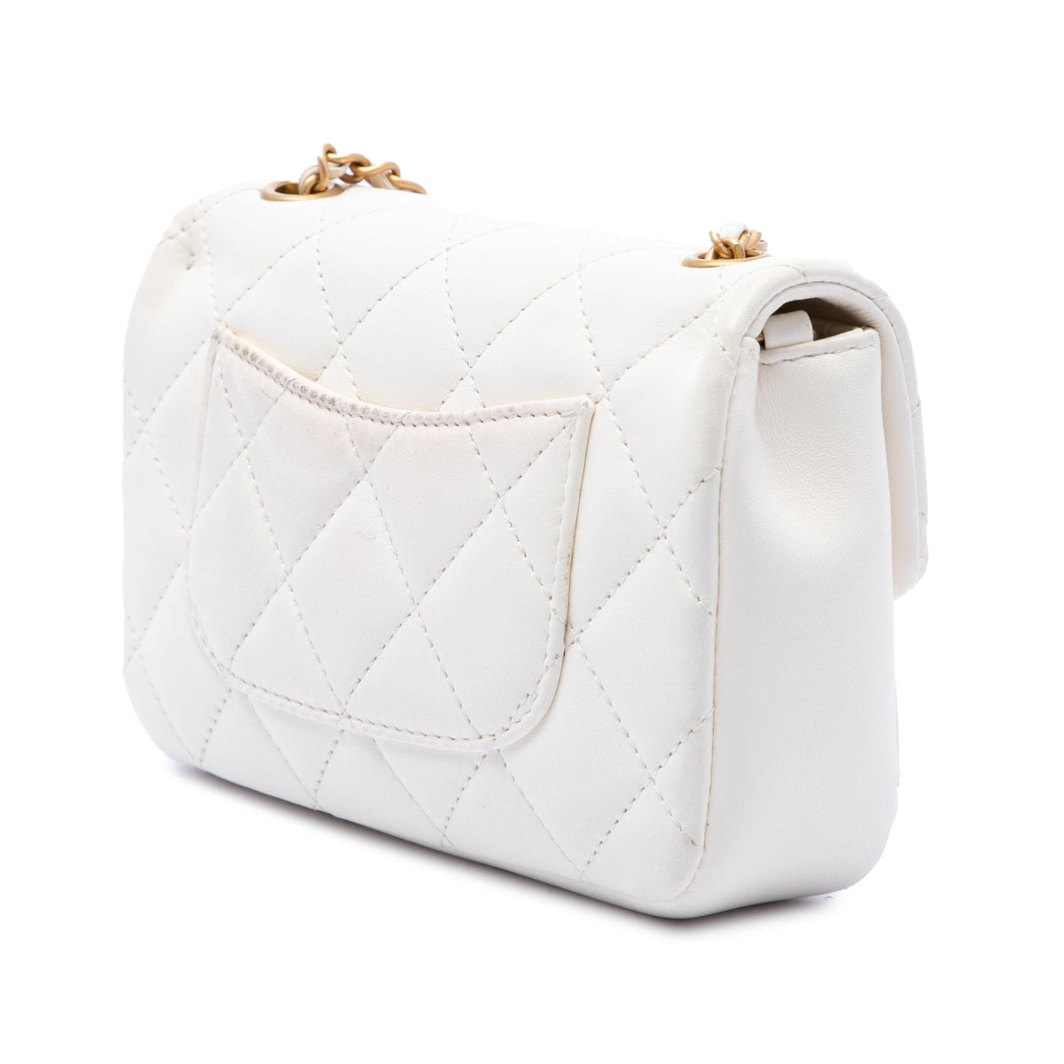 Chanel Mini Rectangular Quilted Lambskin Heart Charms Flap