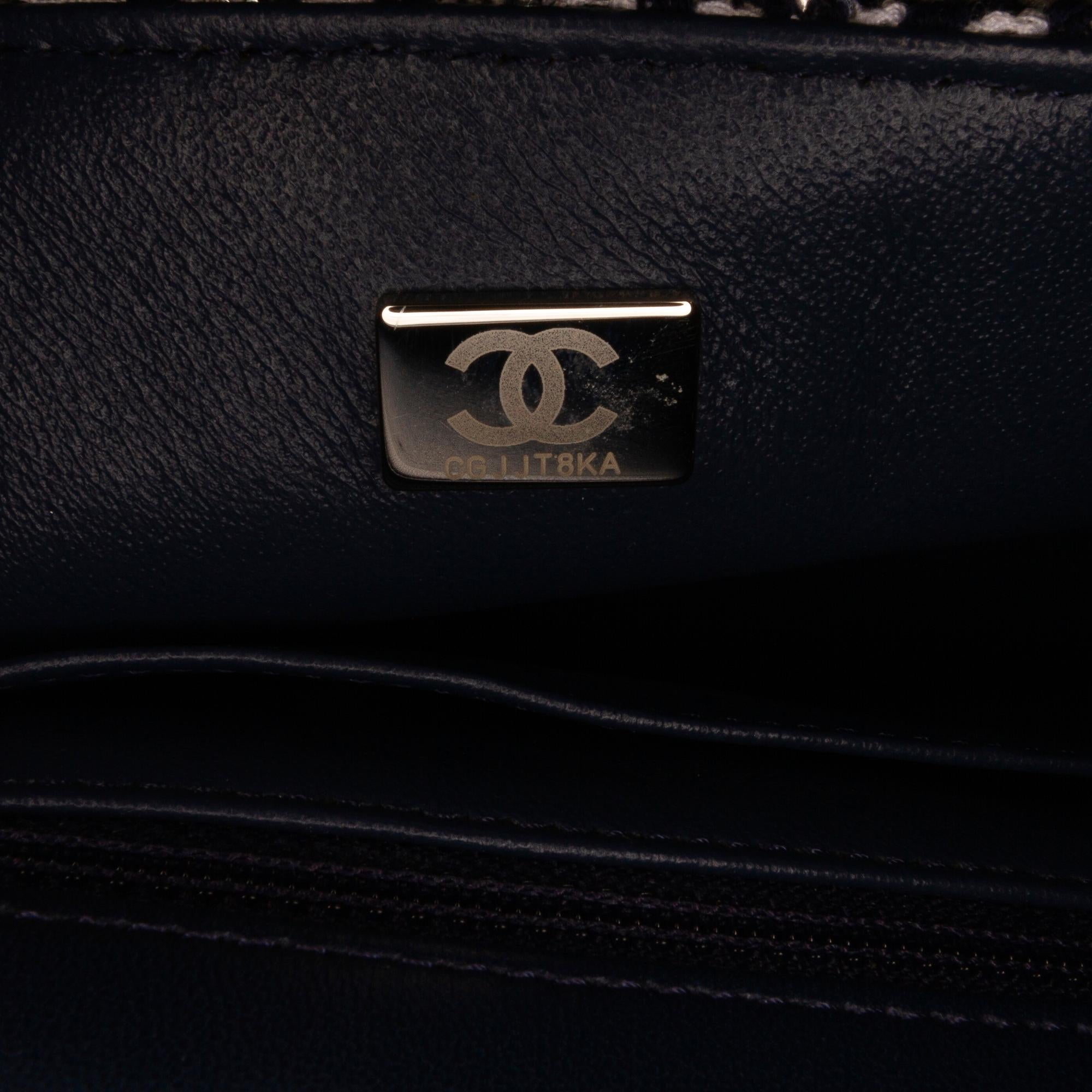 Chanel Mini Sequin Tweed Flap Crossbody (SHG-4UBu25)