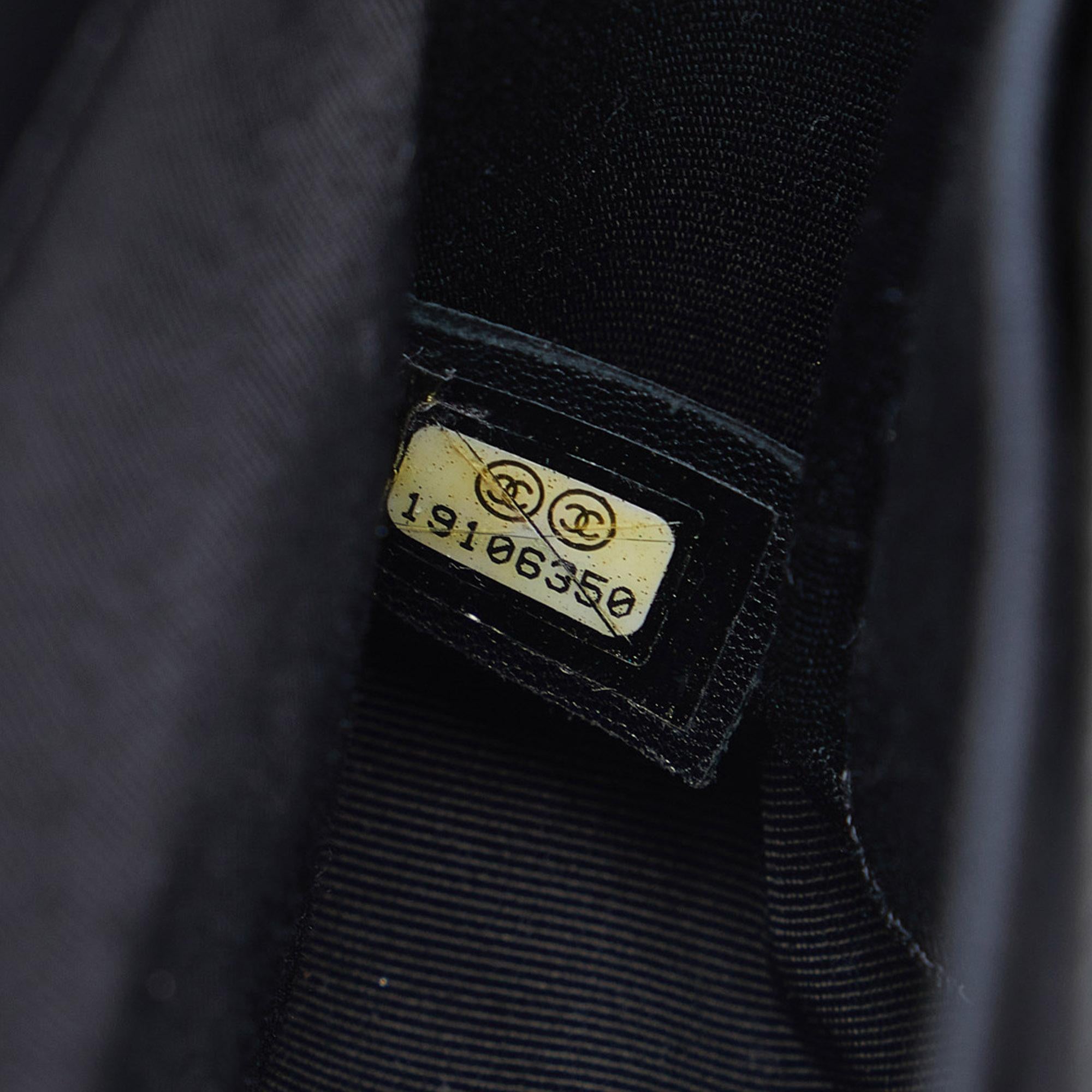 Chanel Mini Square Calfskin Graphic Flap Crossbody Bag