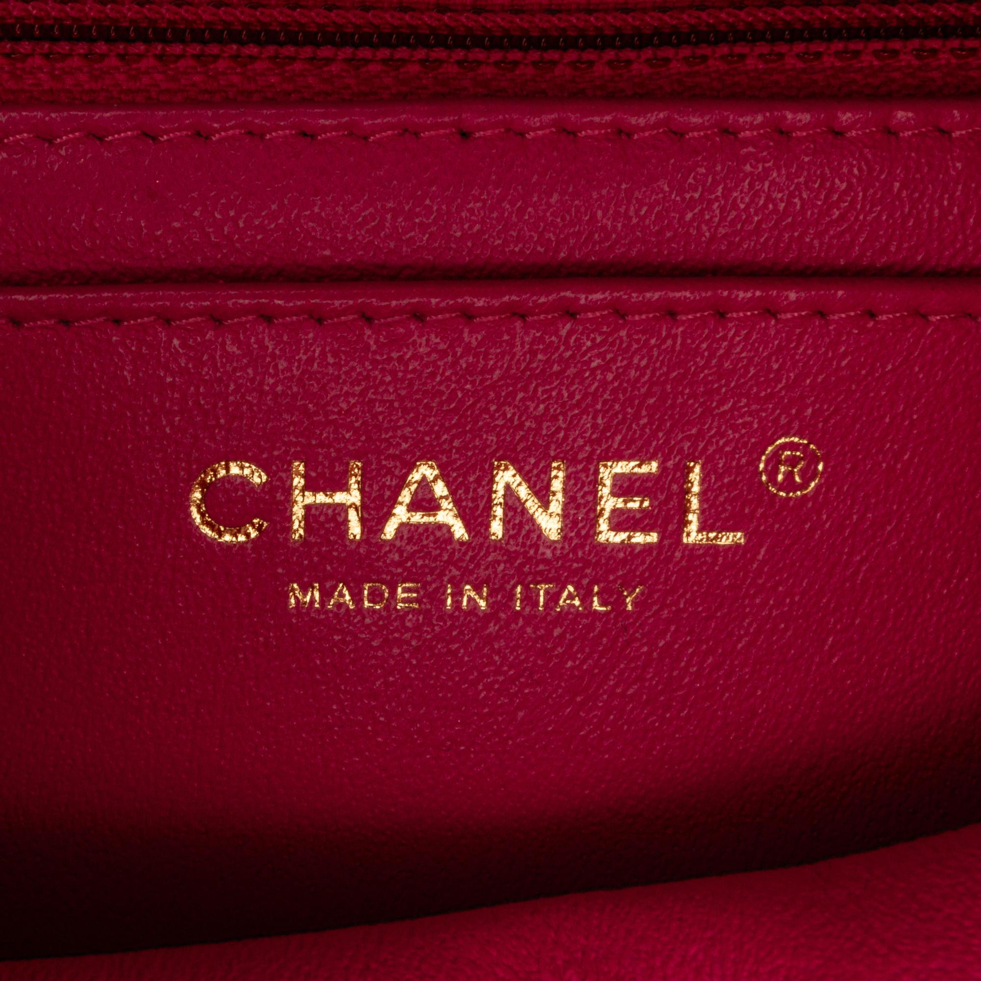 Chanel Mini Square Classic Chevron Lambskin Flap