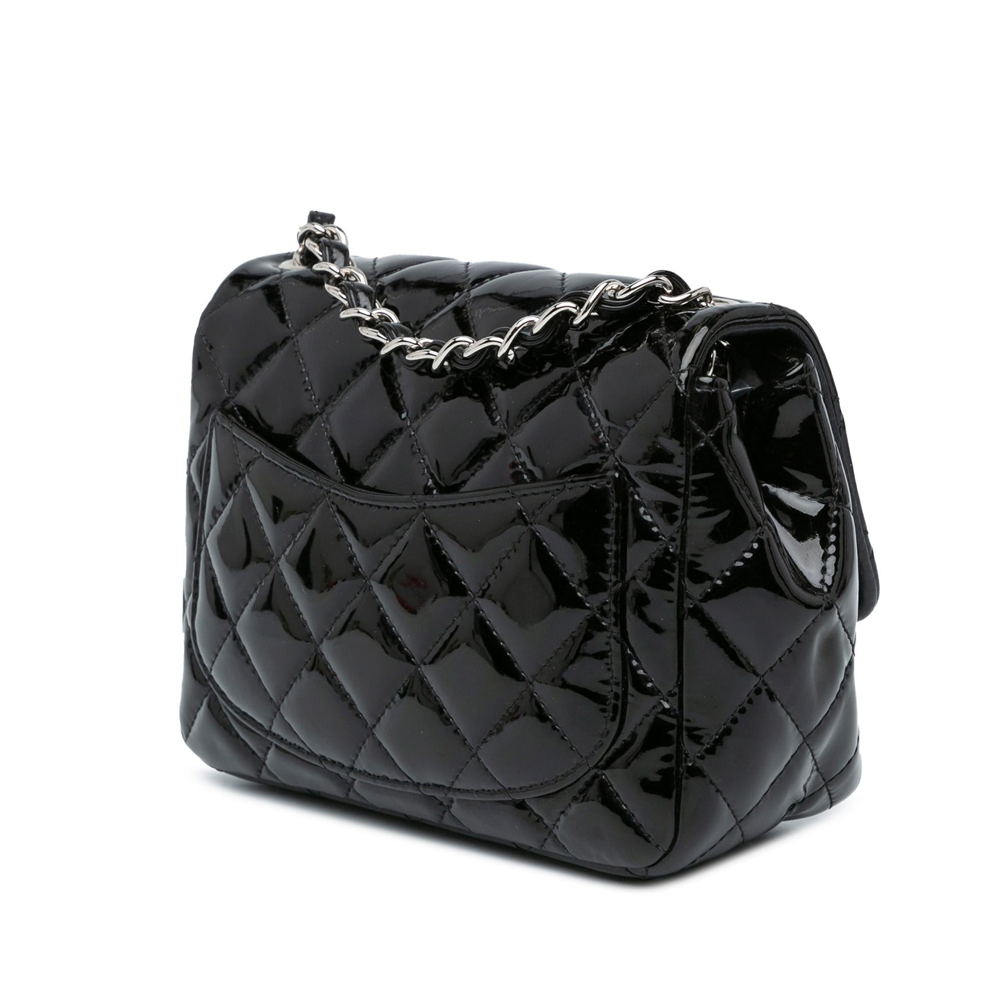 Chanel Mini Square Classic Patent Single Flap