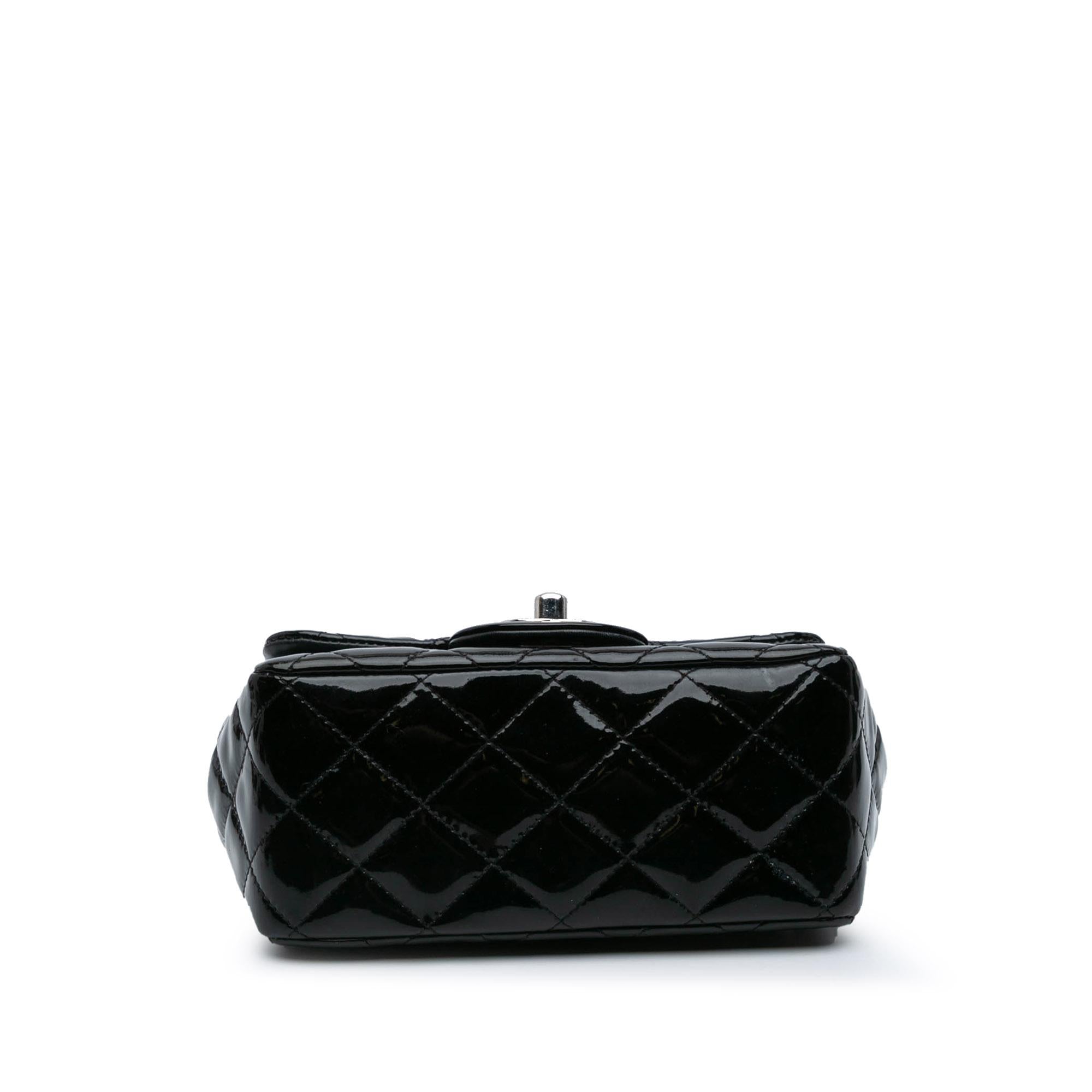 Chanel Mini Square Classic Patent Single Flap