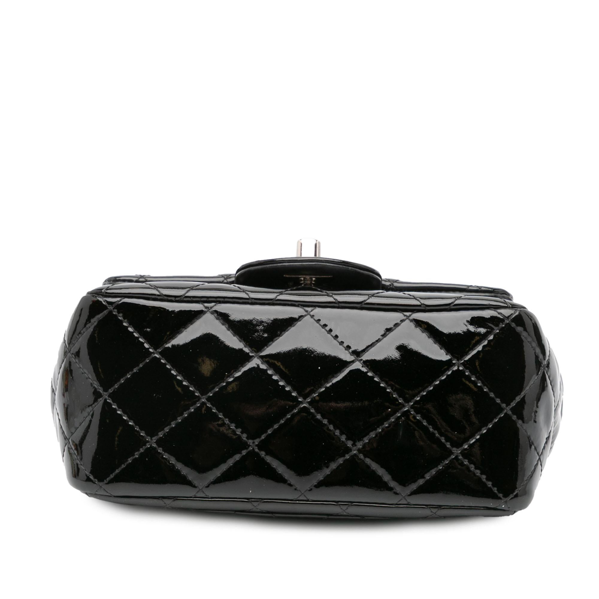 Chanel Mini Square Classic Patent Single Flap