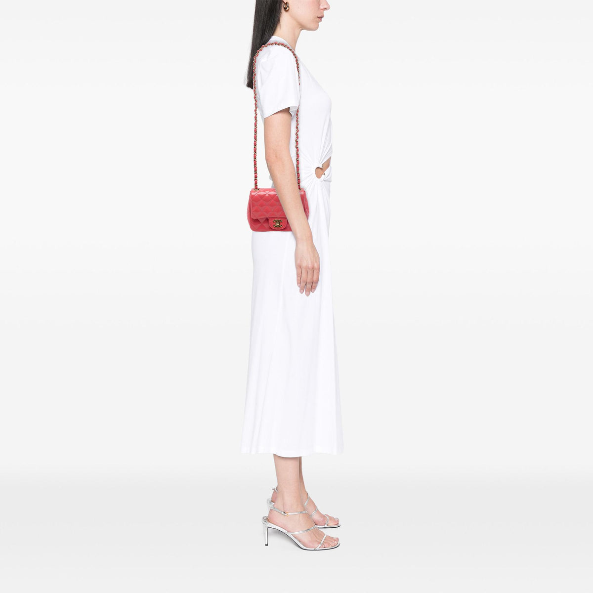 Chanel Mini Square Classic Patent Single Flap