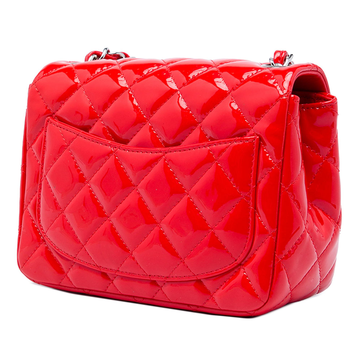 Chanel Mini Square Classic Patent Single Flap