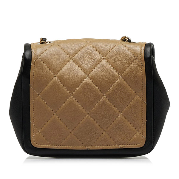 Chanel Mini Square Graphic Flap Crossbody Bag (SHGChgcwz) LuxeDH