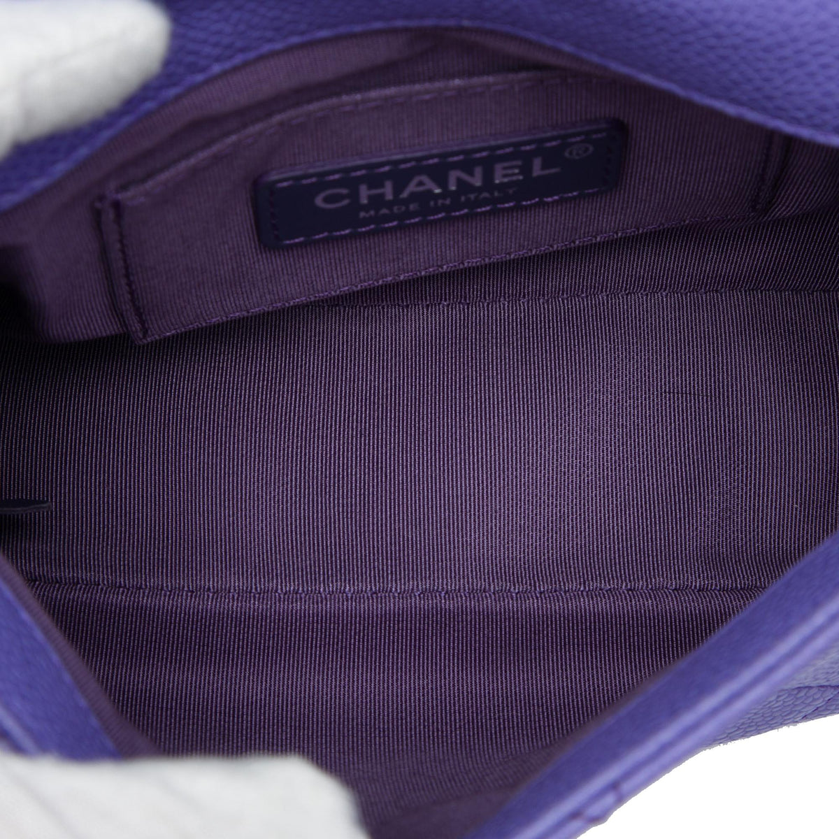 Chanel Mini Square Quilted Caviar CC Incognito Single Flap