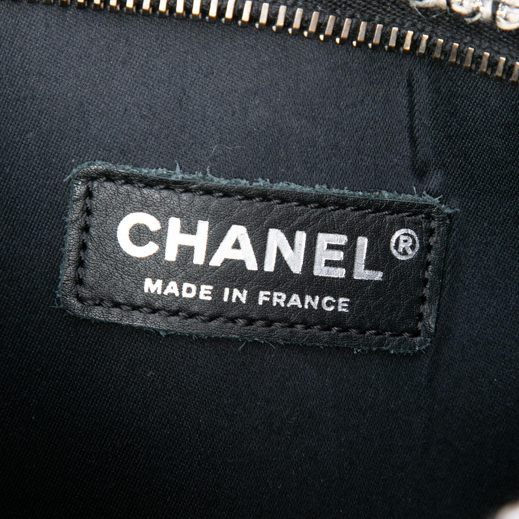 Chanel Monochrome Tweed Embellished Mineral Nights Pochette Wristlet