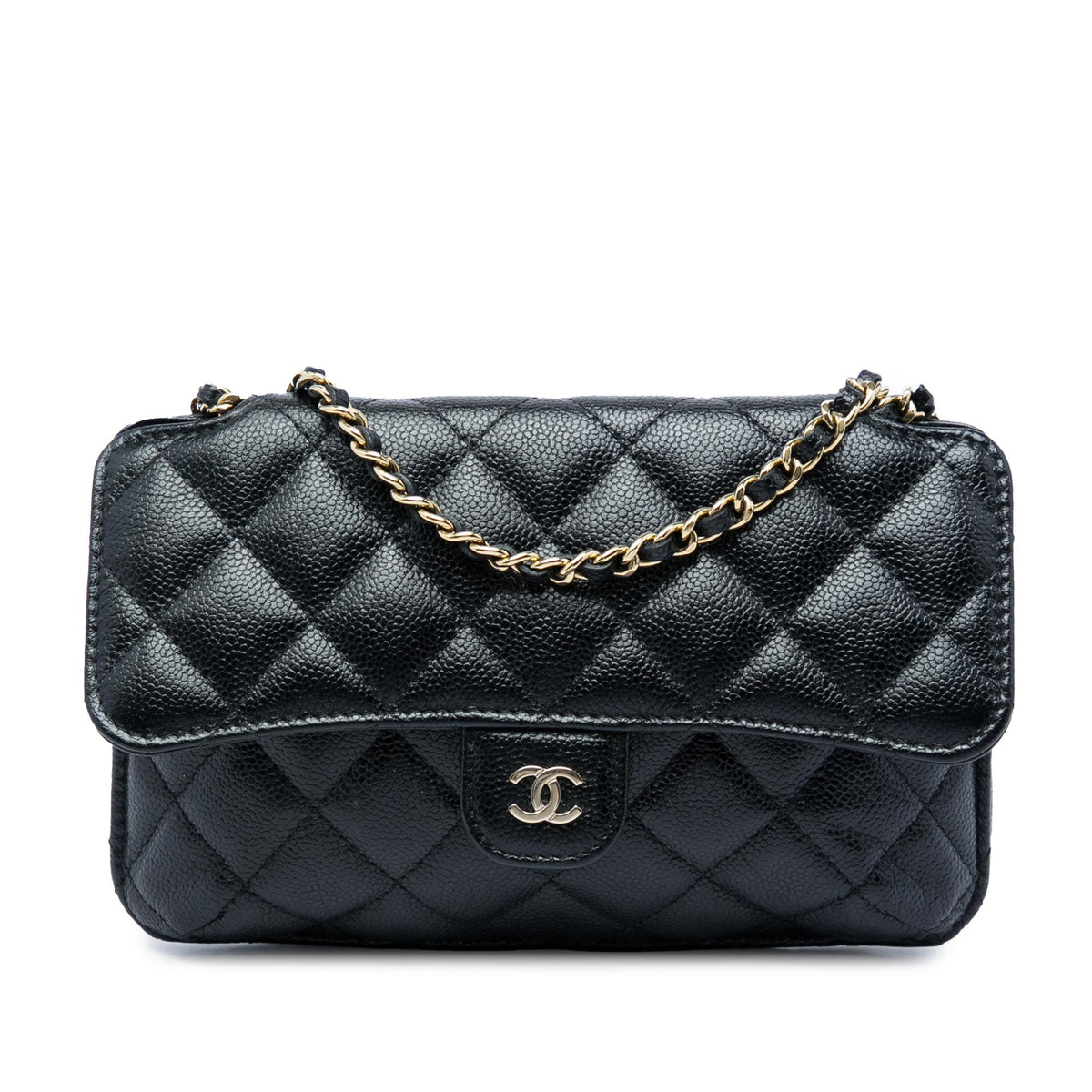 Chanel Nylon Graffiti Foldable Shopping Tote in Caviar Flap