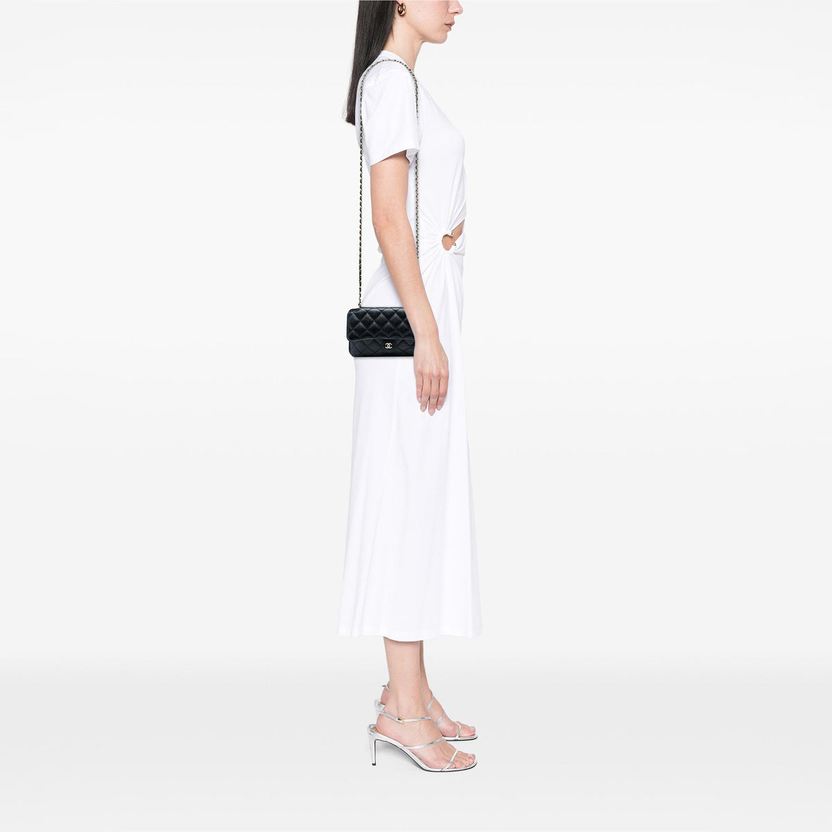 Chanel Nylon Graffiti Foldable Shopping Tote in Caviar Flap