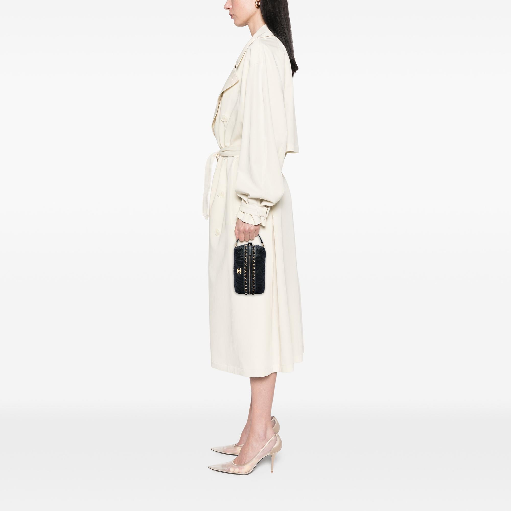 Chanel Nylon Grosgrain Lifestyle Pouch