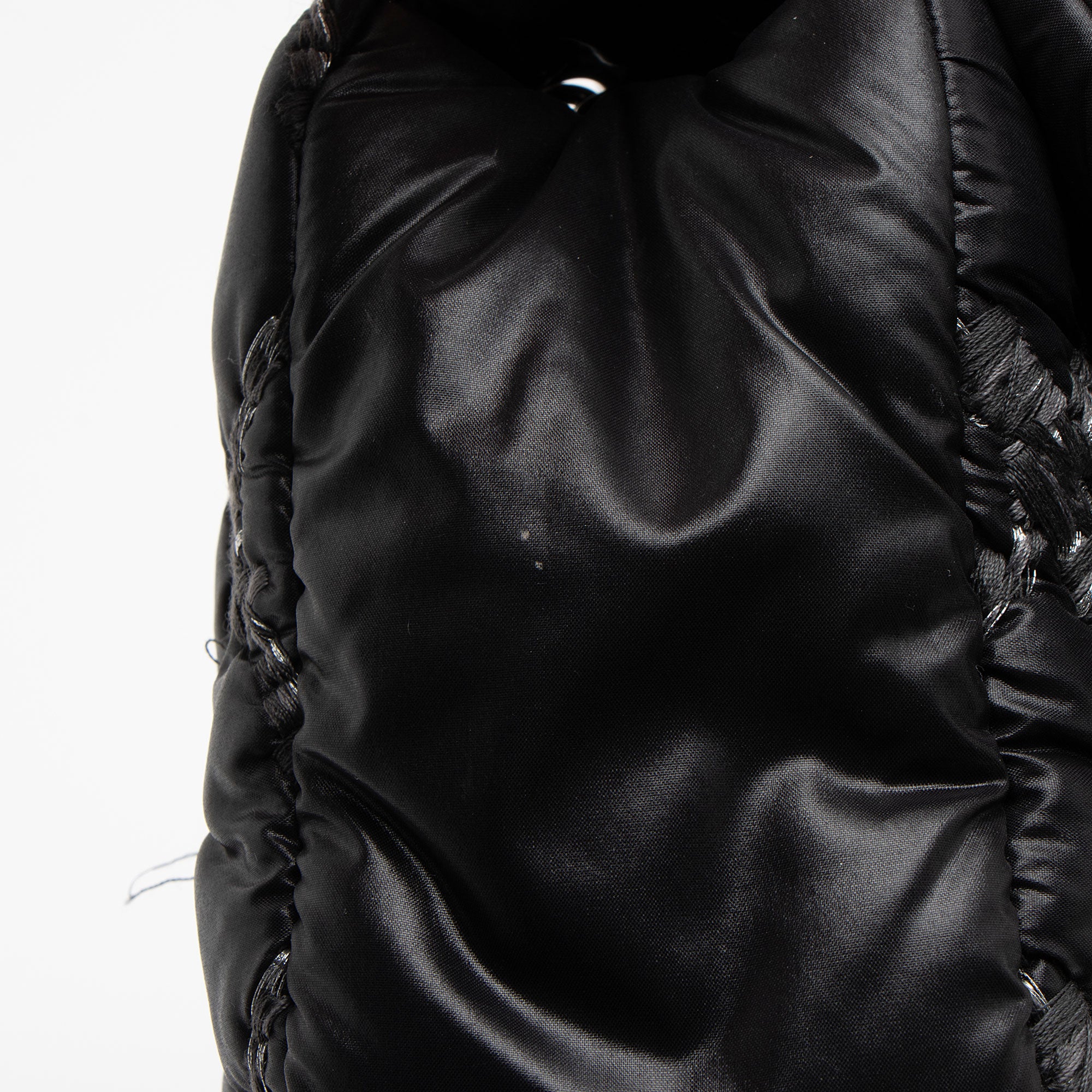 Chanel Nylon Quilted Tweed On Stitch Flap Bag (SHF-4UuNtD)