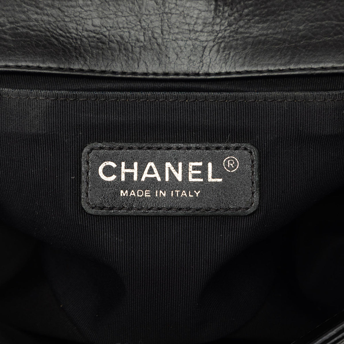 Chanel Old Medium Quilted Lambskin Double Stitch Boy Flap