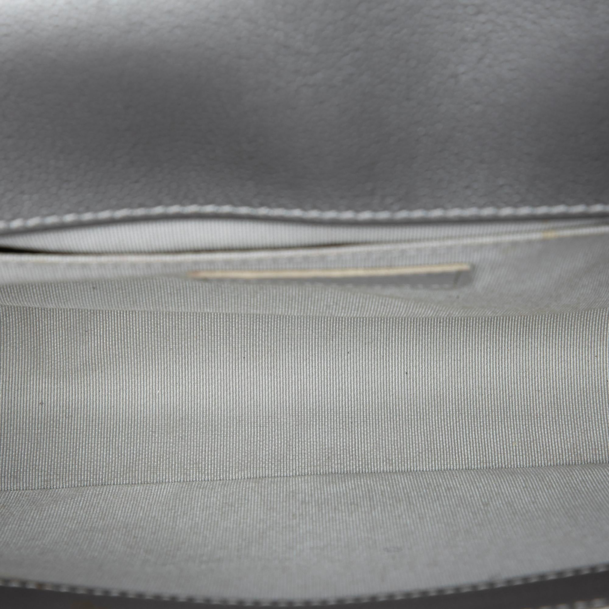 Chanel Old Medium Quilted Metallic Caviar Boy Flap