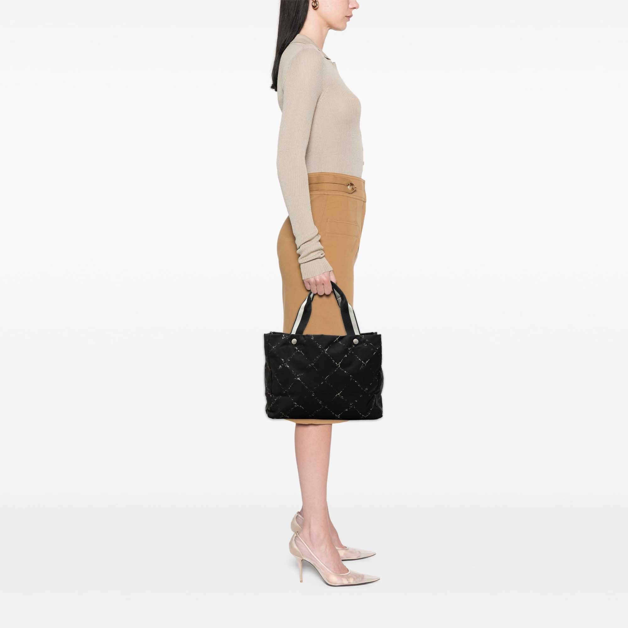 Chanel Old Travel Line Nylon Tote