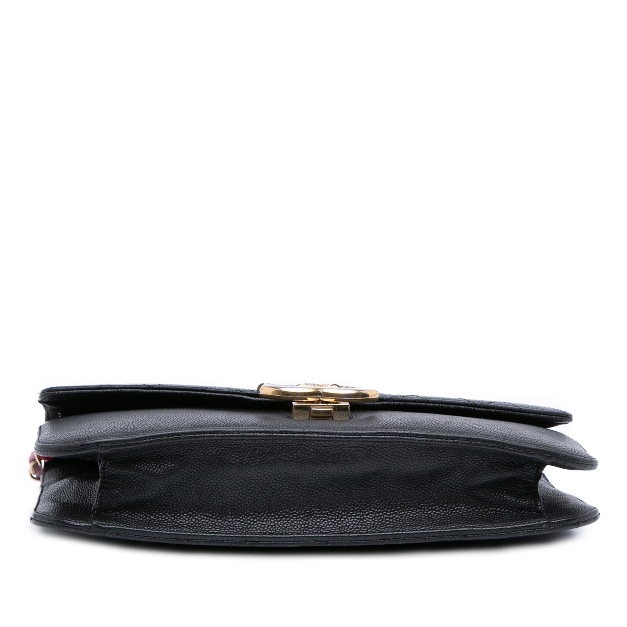 Chanel Paris Cuba Medium Caviar Thread Around Flap