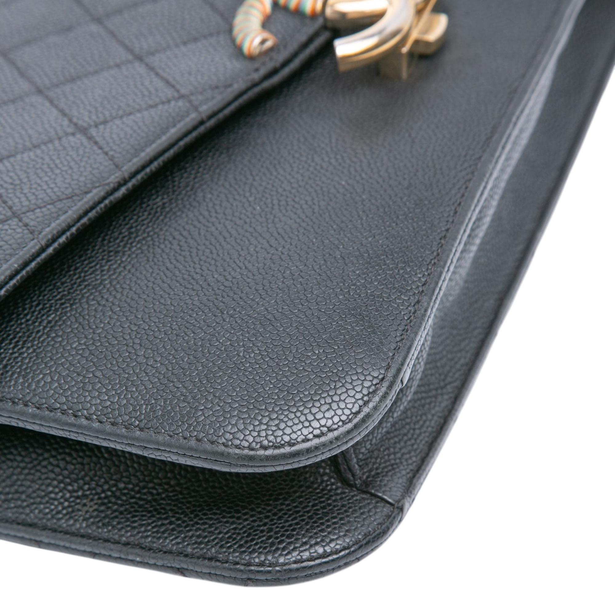 Chanel Paris Cuba Medium Caviar Thread Around Flap