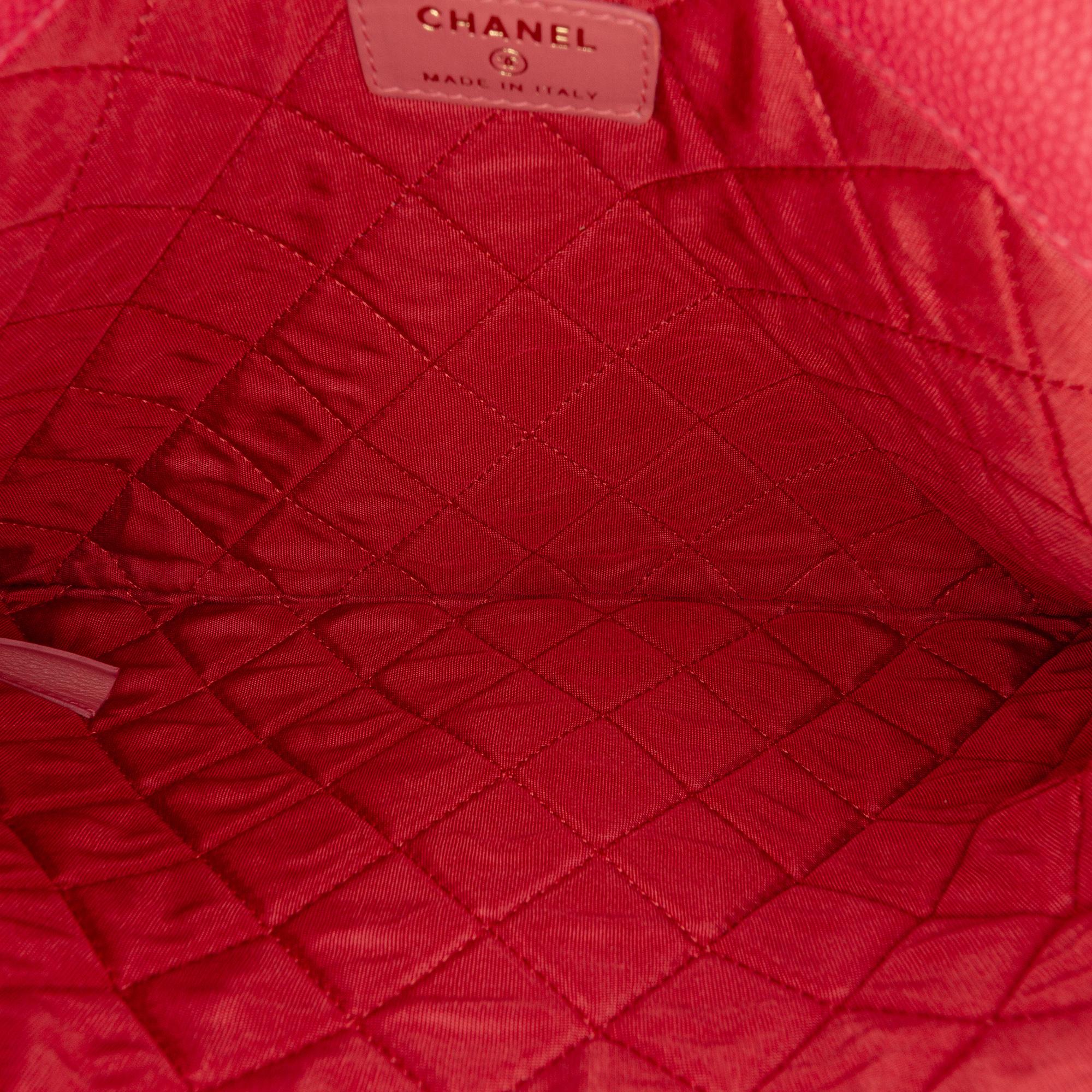 Chanel Paris Cuba Quilted Caviar Thread Around Envelope Clutch