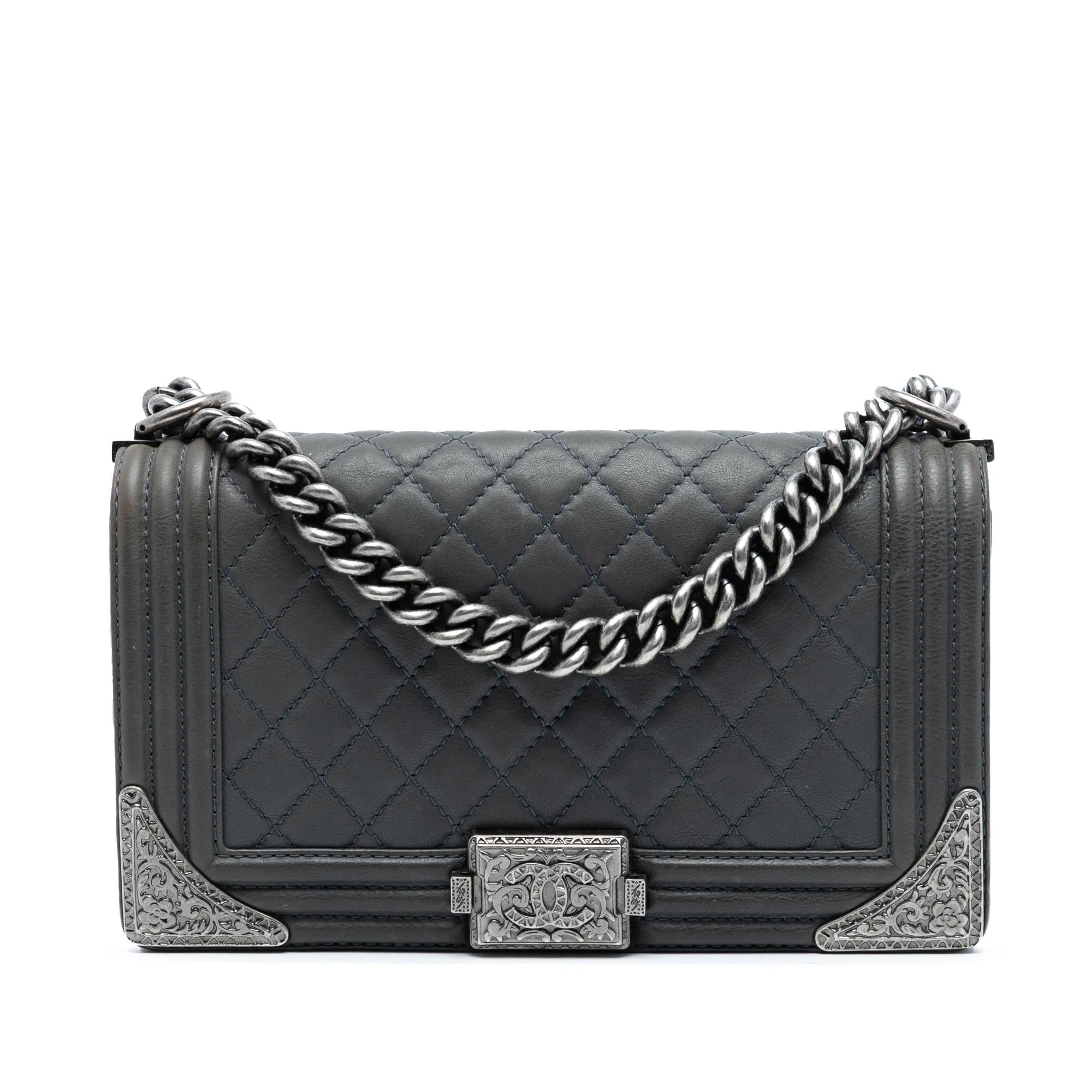 Chanel Paris Dallas Old Medium Quilted Calfskin Cowboy Boy Flap