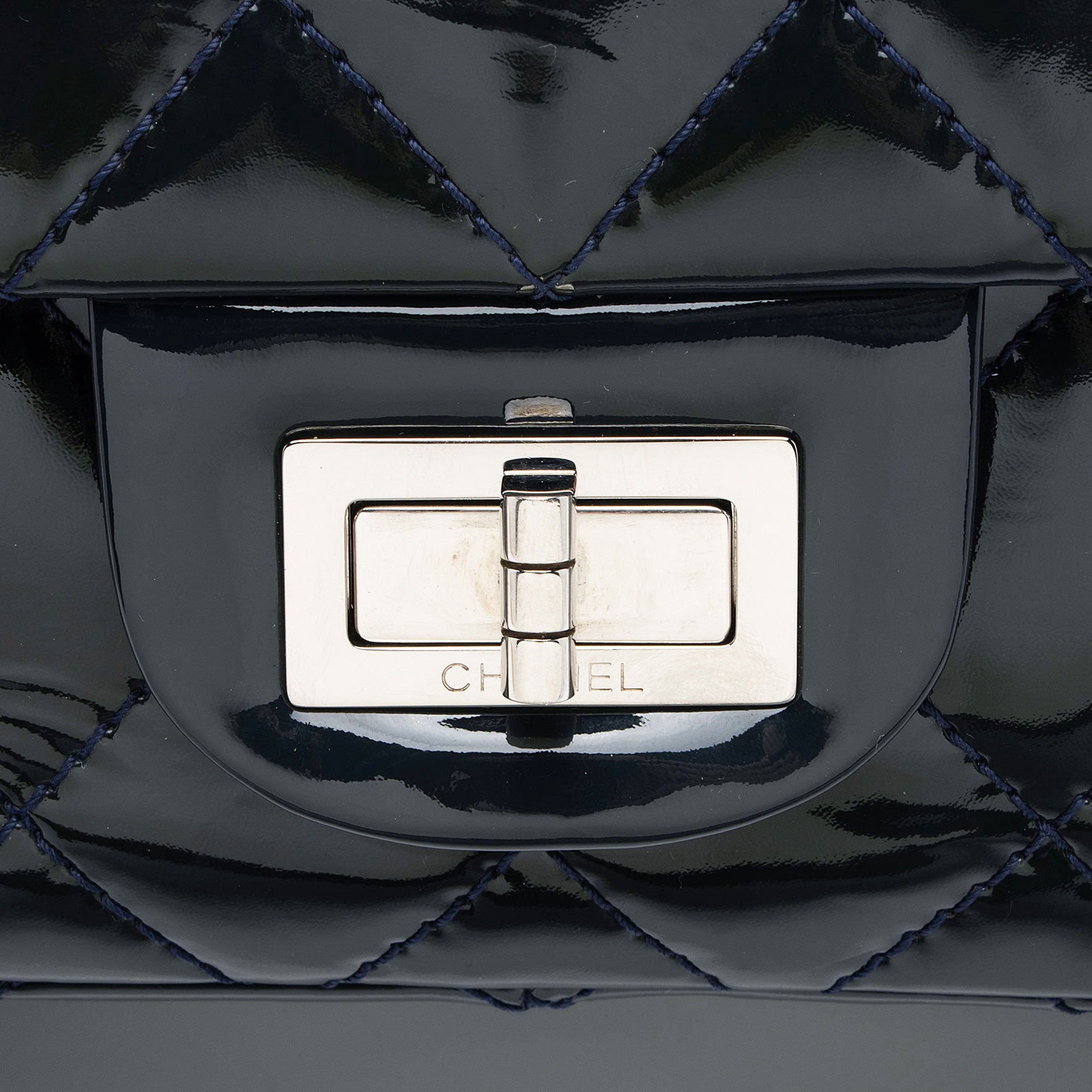 Chanel Patent Leather Calfskin Reissue 227 Double Flap Bag