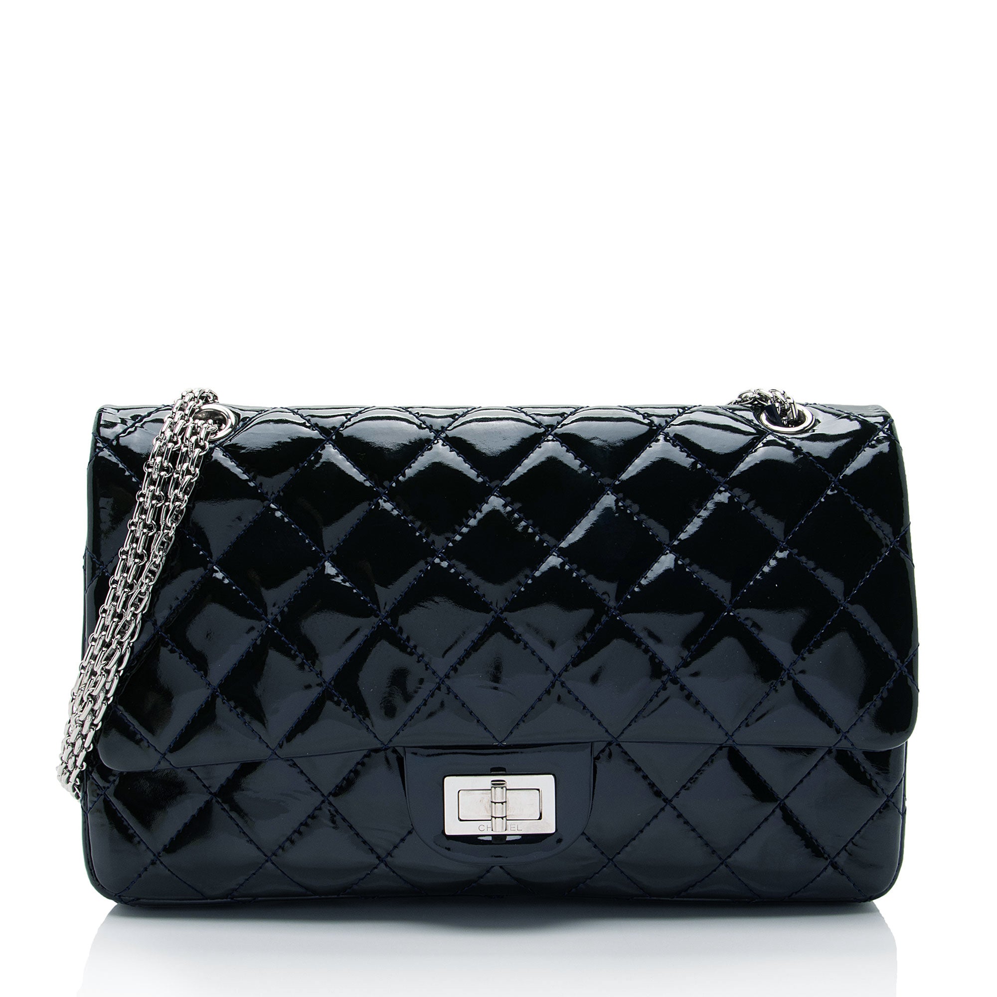 Chanel Patent Leather Calfskin Reissue 227 Double Flap Bag