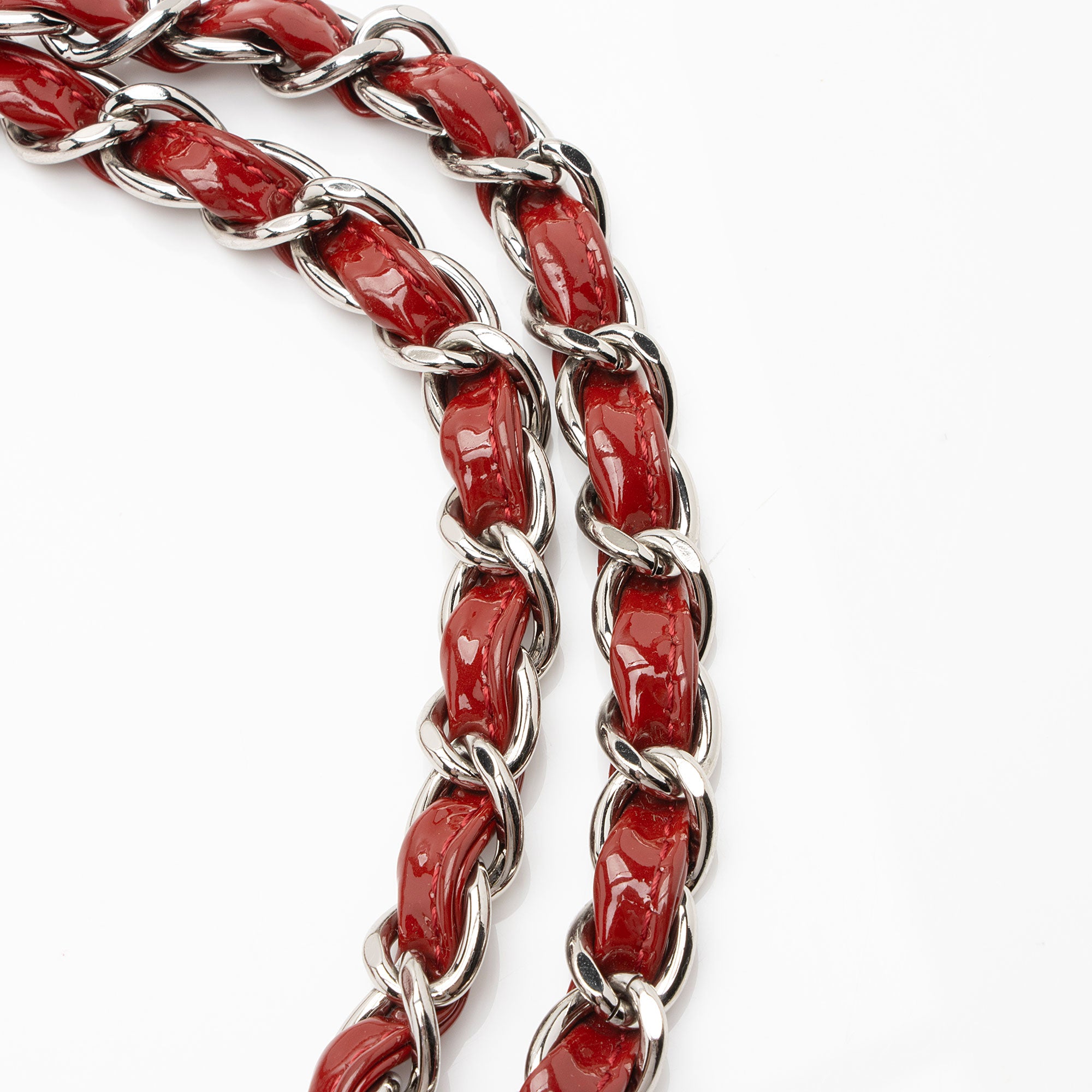 Chanel Patent Leather Classic Jumbo Double Flap Bag (SHF-Sit8OS)