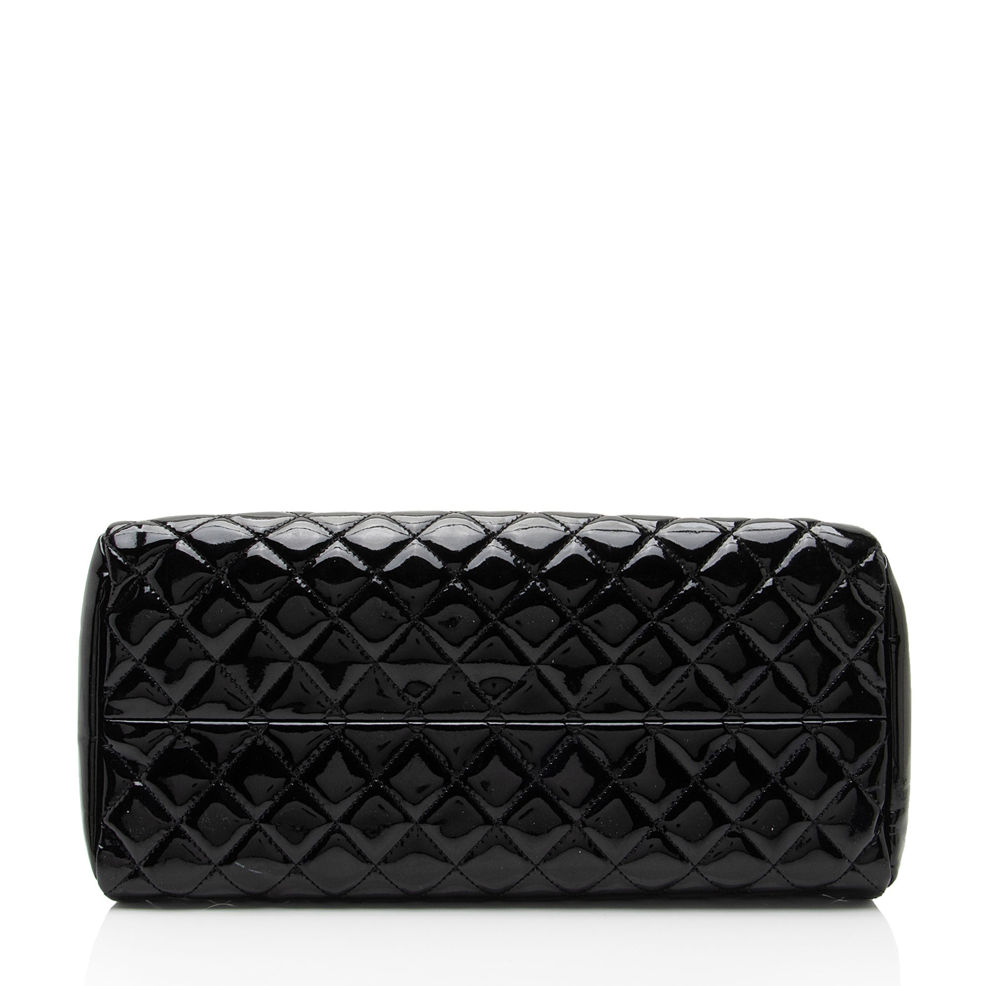 Chanel Patent Leather Just Mademoiselle Bowler Bag (SHF-HYGAdd)
