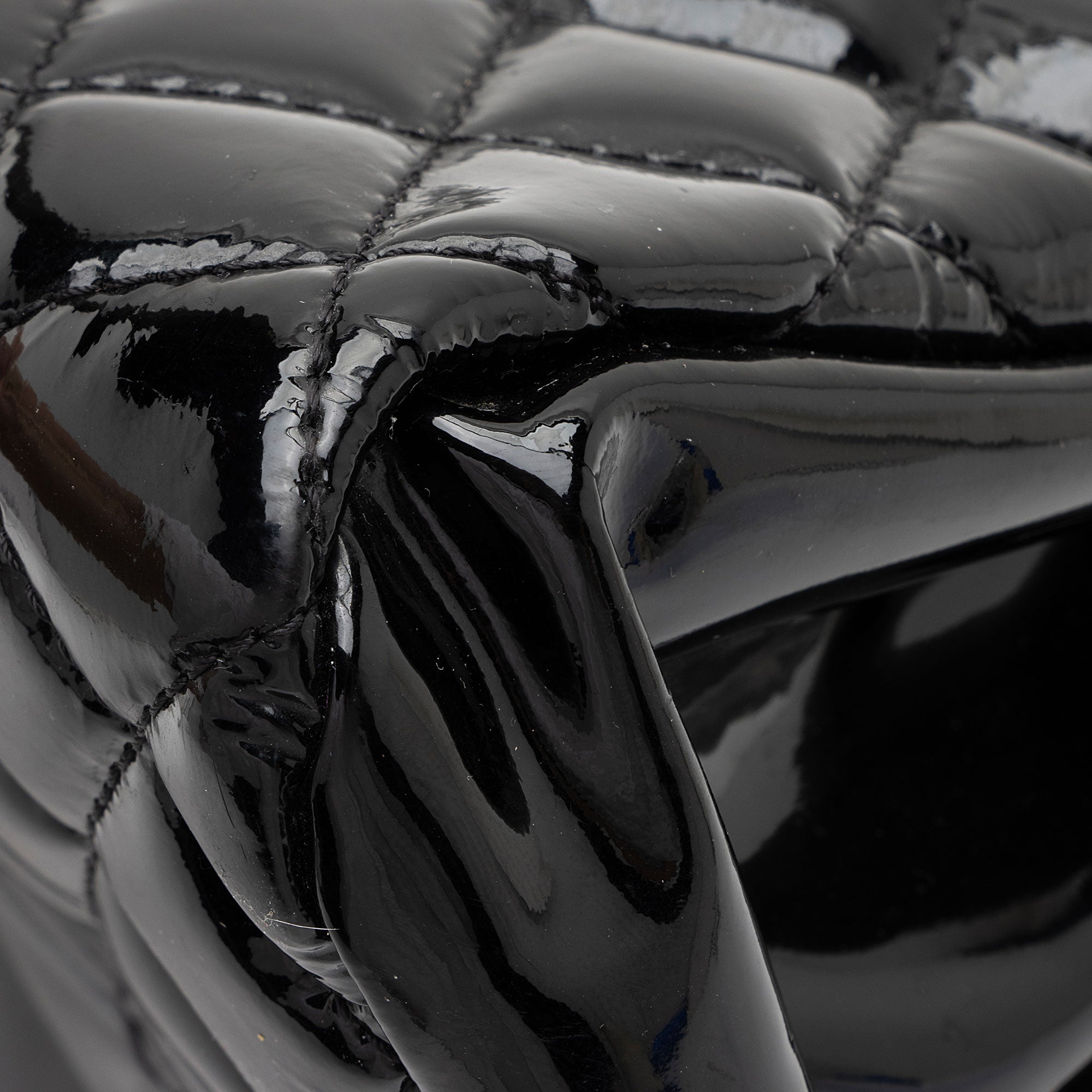 Chanel Patent Leather Just Mademoiselle Bowler Bag (SHF-HYGAdd)