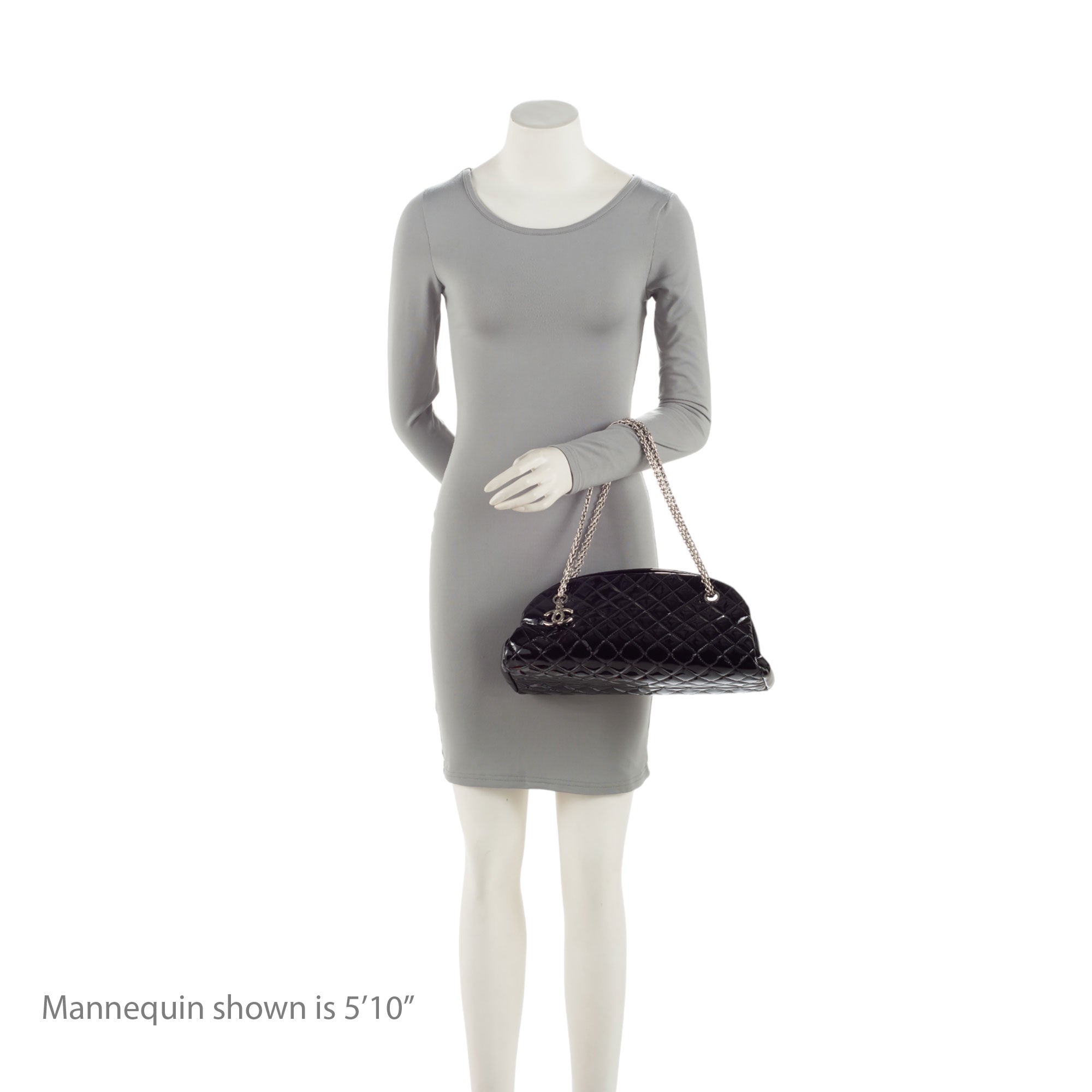 Chanel Patent Leather Just Mademoiselle Bowler Bag (SHF-HYGAdd)