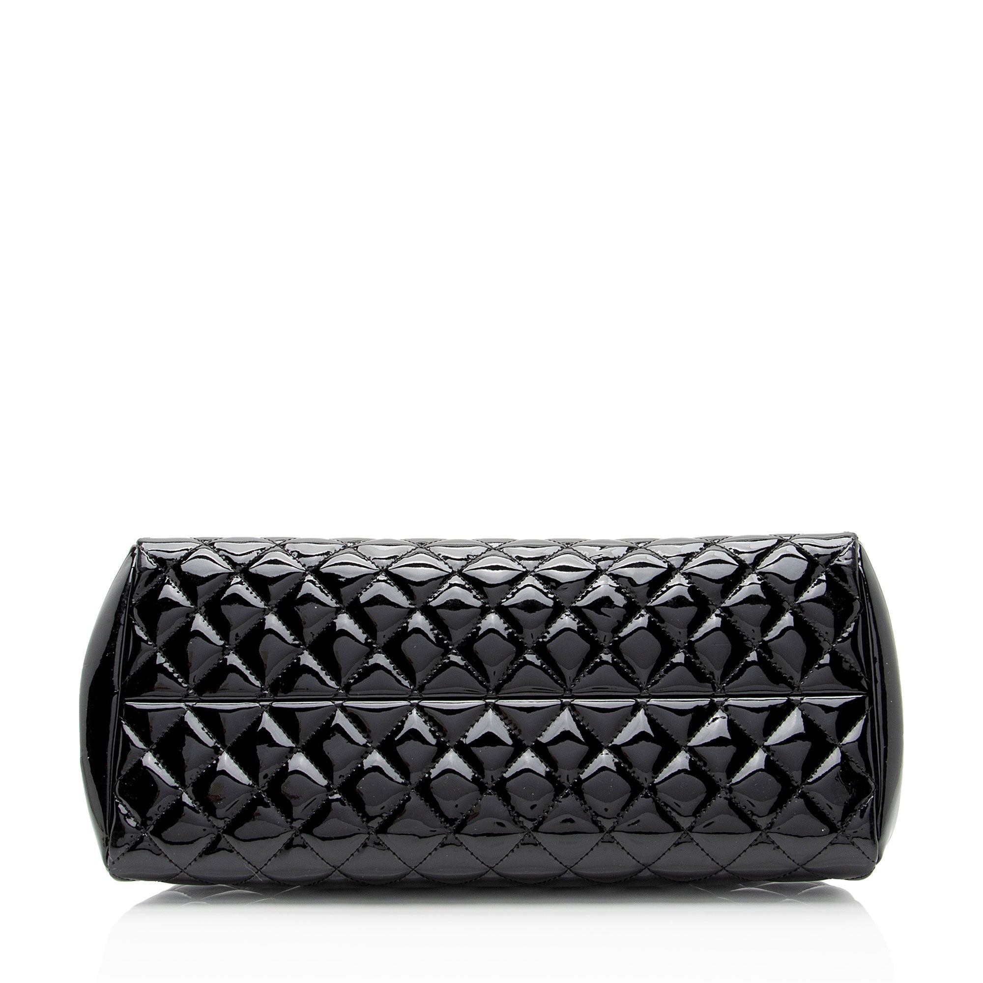 Chanel Patent Leather Just Mademoiselle Bowler Bag (SHF-xTHbdI)