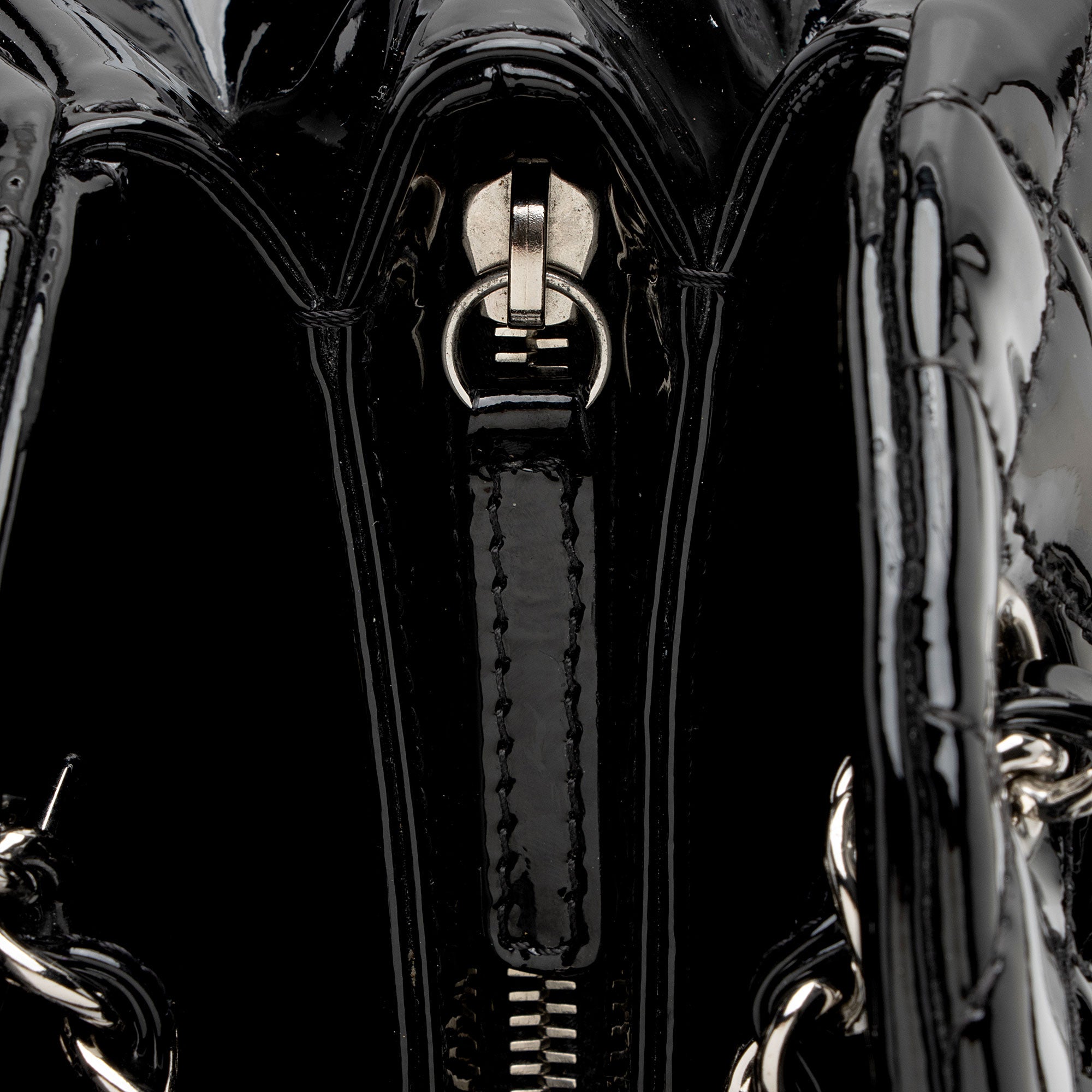 Chanel Patent Leather Just Mademoiselle Bowler Bag (SHF-xTHbdI)