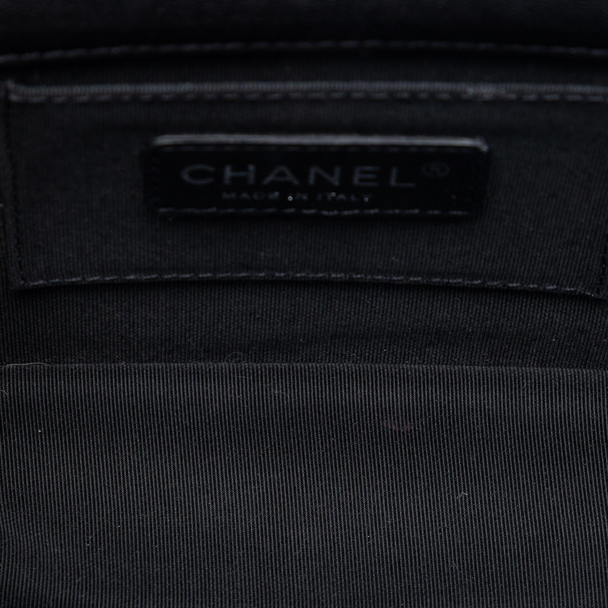 Chanel Patent and Acrylic Crystal Embellished Boy Brick Horizontal Flap