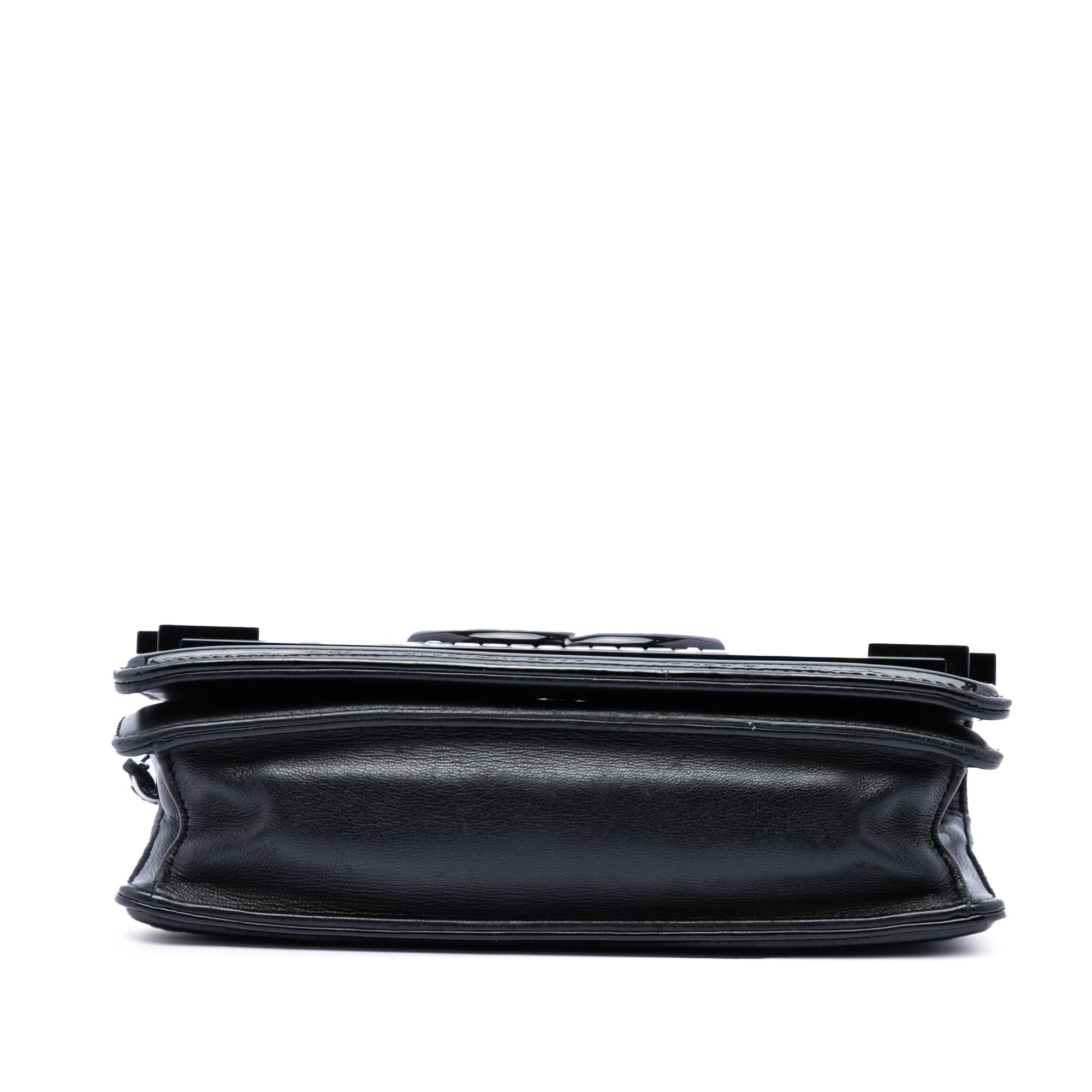 Chanel Patent and Acrylic Crystal Embellished Boy Brick Horizontal Flap