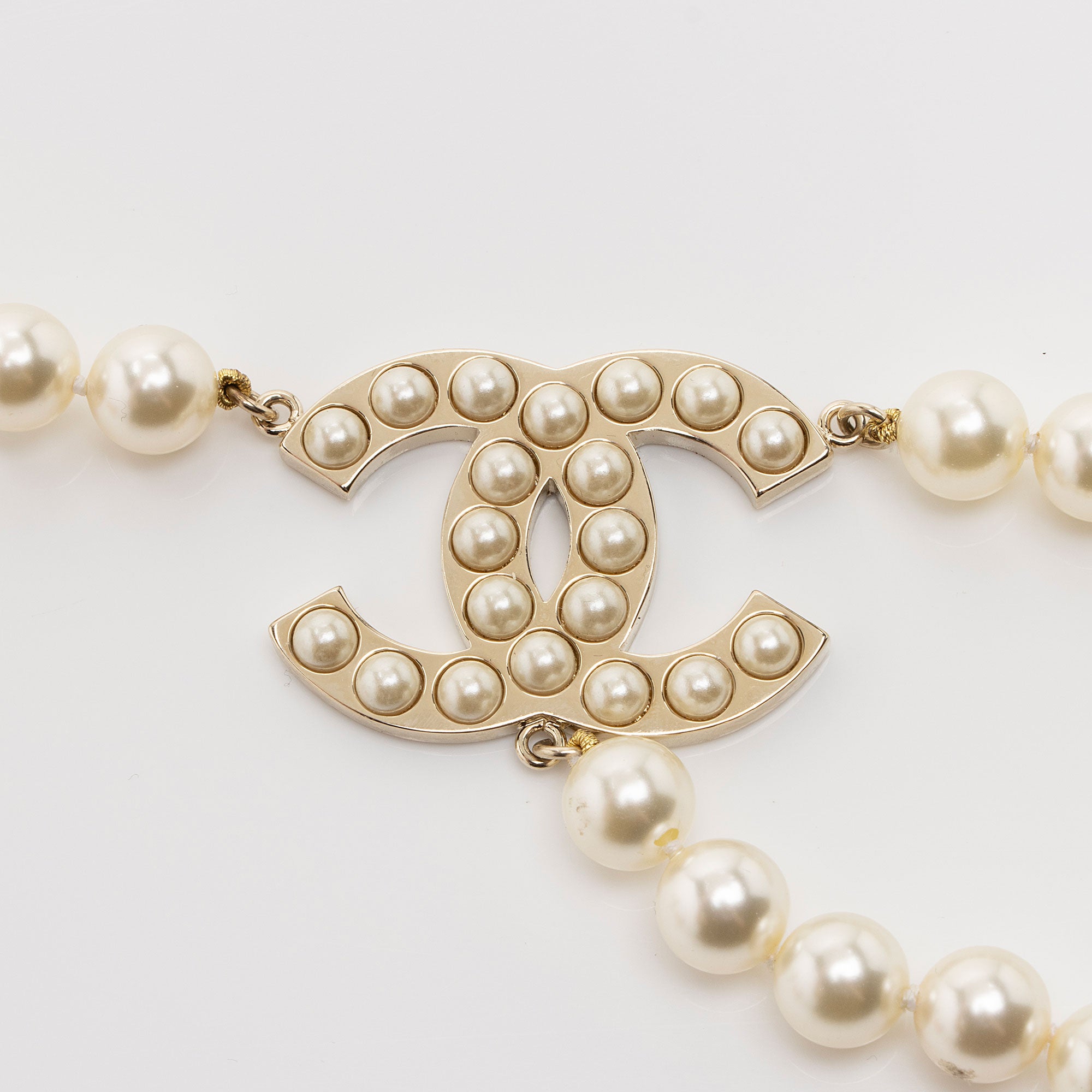 Chanel Pearl CC Chain Belt - Size 37 / 94 (SHF-CSdGHr)