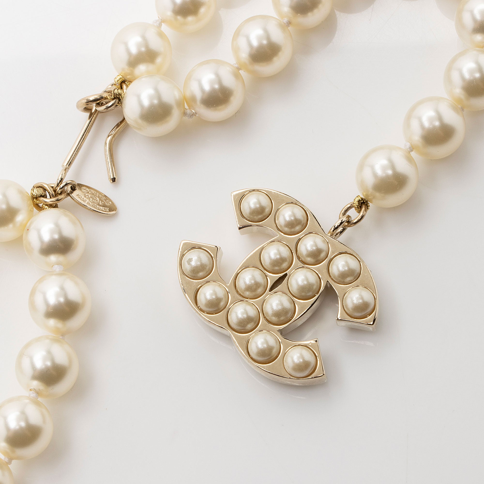 Chanel Pearl CC Chain Belt - Size 37 / 94 (SHF-CSdGHr)