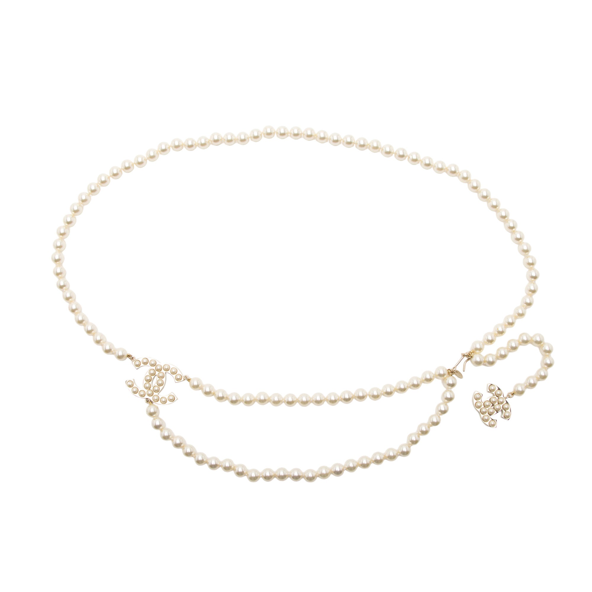 Chanel Pearl CC Chain Belt - Size 37 / 94 (SHF-CSdGHr)