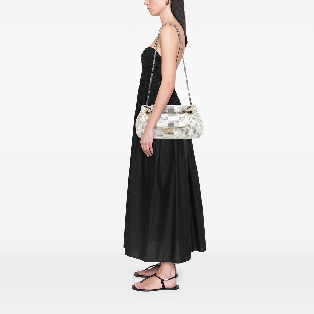 Chanel Perforated Calfskin Reissue 2.55 East West Accordion Flap
