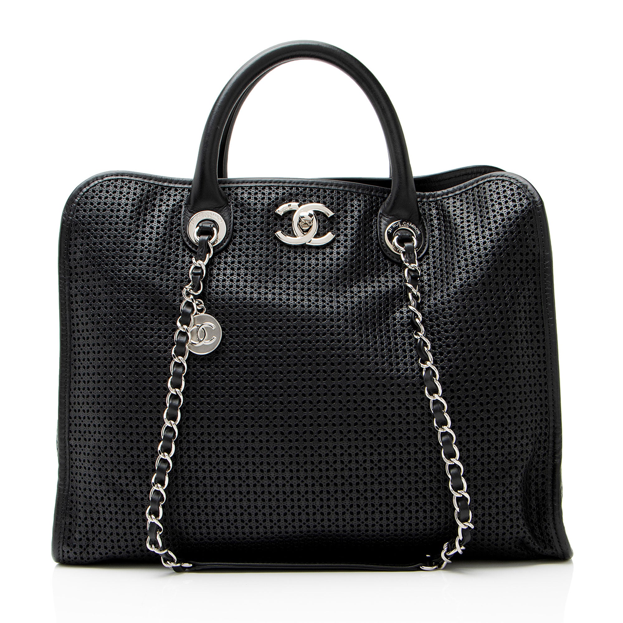 Chanel Perforated Calfskin Up In The Air Large Tote
