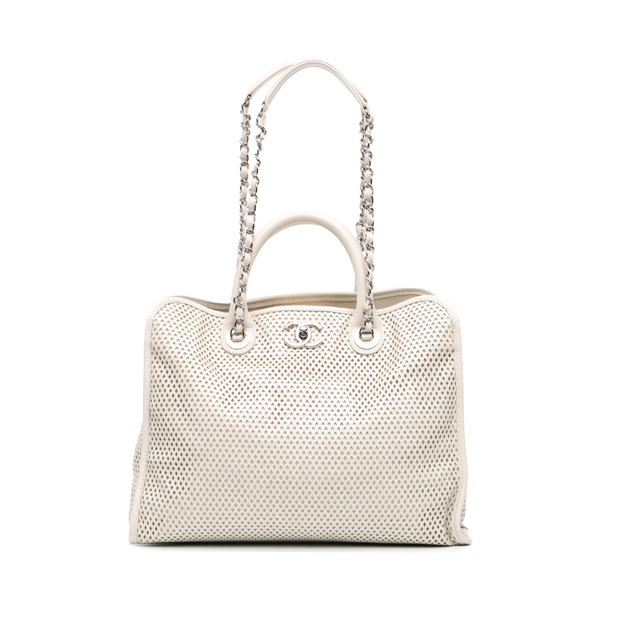 Chanel Perforated Calfskin Up In The Air Satchel